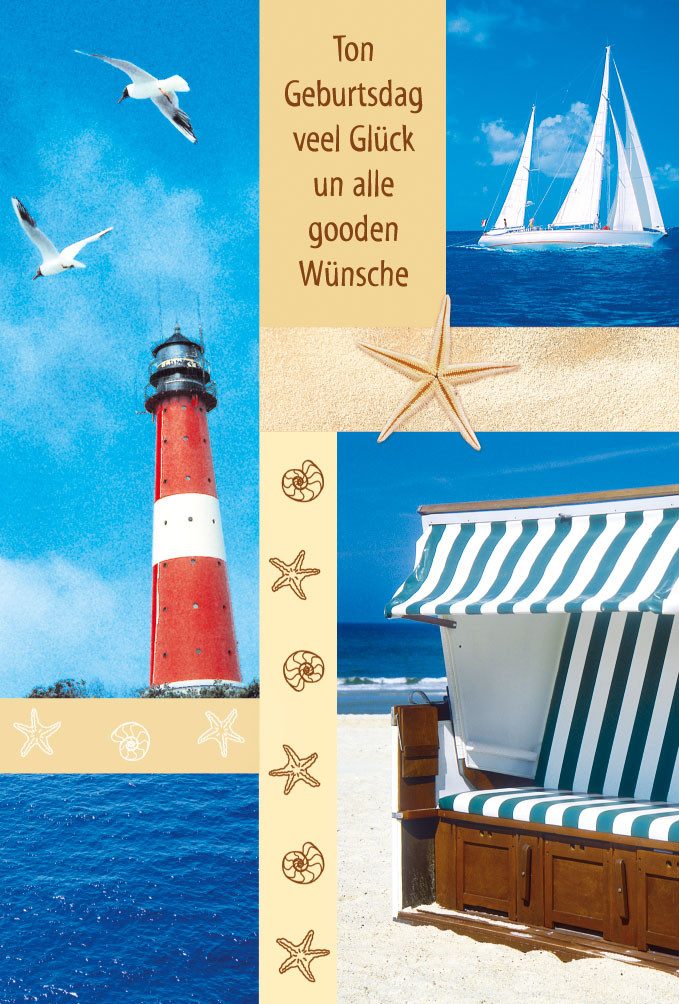 BSB Grußkarten Geburtstag Plattdeutsch Glückwunschkarte im Format