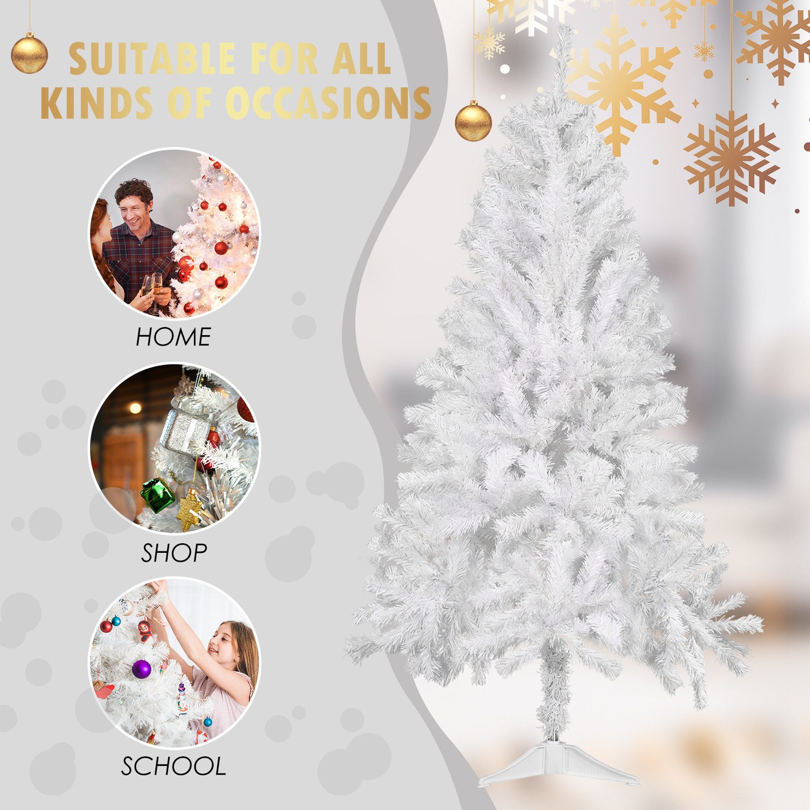 CCLIFE LED Baum Led Lichterbaum Künstlicher Weihnachtsbaum Innen Lichterdeko