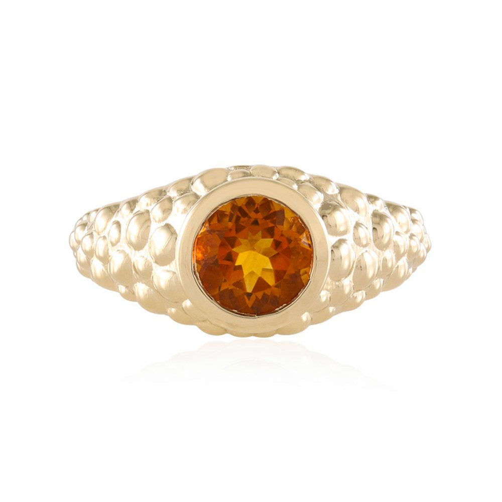 Cavill Solitärring Cavill Ring Sterlingsilber 0,95 ct Madeira-Citrin, Vermeil Gold (1-tlg)
