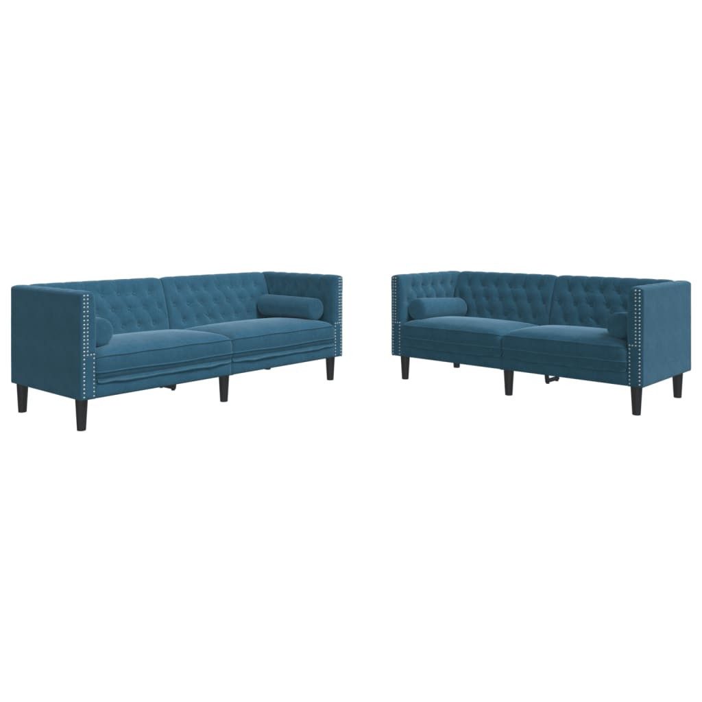 vidaXL Sofa 2-tlg. Chesterfield-Sofa-Set mit Nackenrollen günstig online kaufen