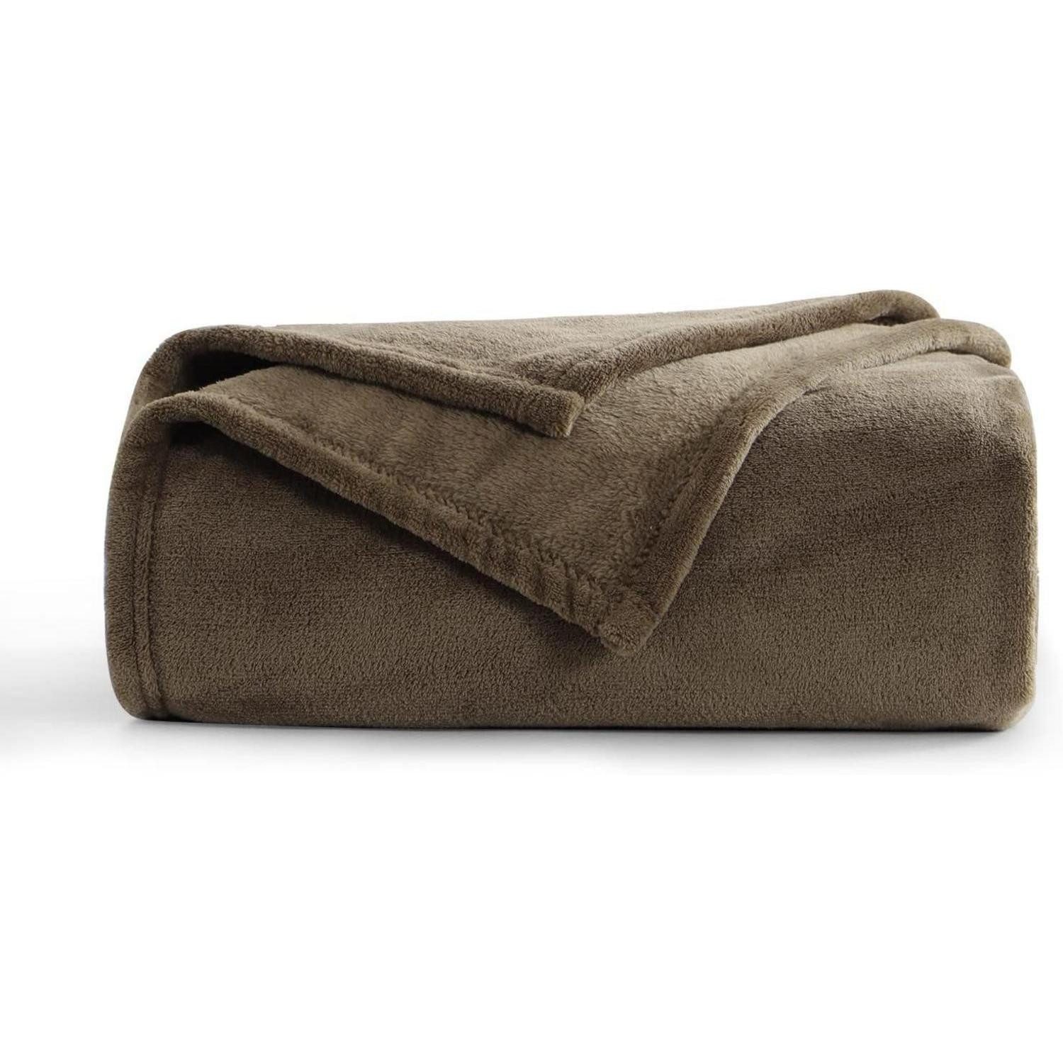 Wohndecke Kuscheldecke Fleecedecke XL Sofa Couchdecke Winter 150 x 200 cm Braun, LuxusKollektion