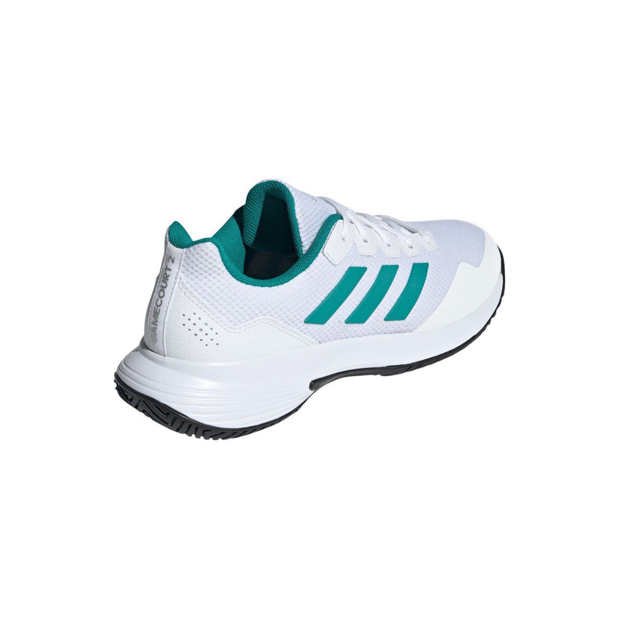 adidas Performance GameCourt 2 Allcourt weiss/tealgrün/schwarz Herren Tennisschuh