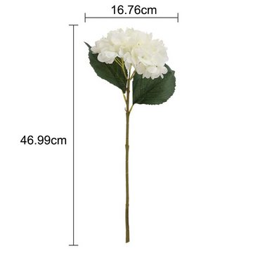 Kunstblume Künstliche Hortensie-Blume, realistische Blumensträuße, Kunstblume, GelldG, Höhe 46 cm