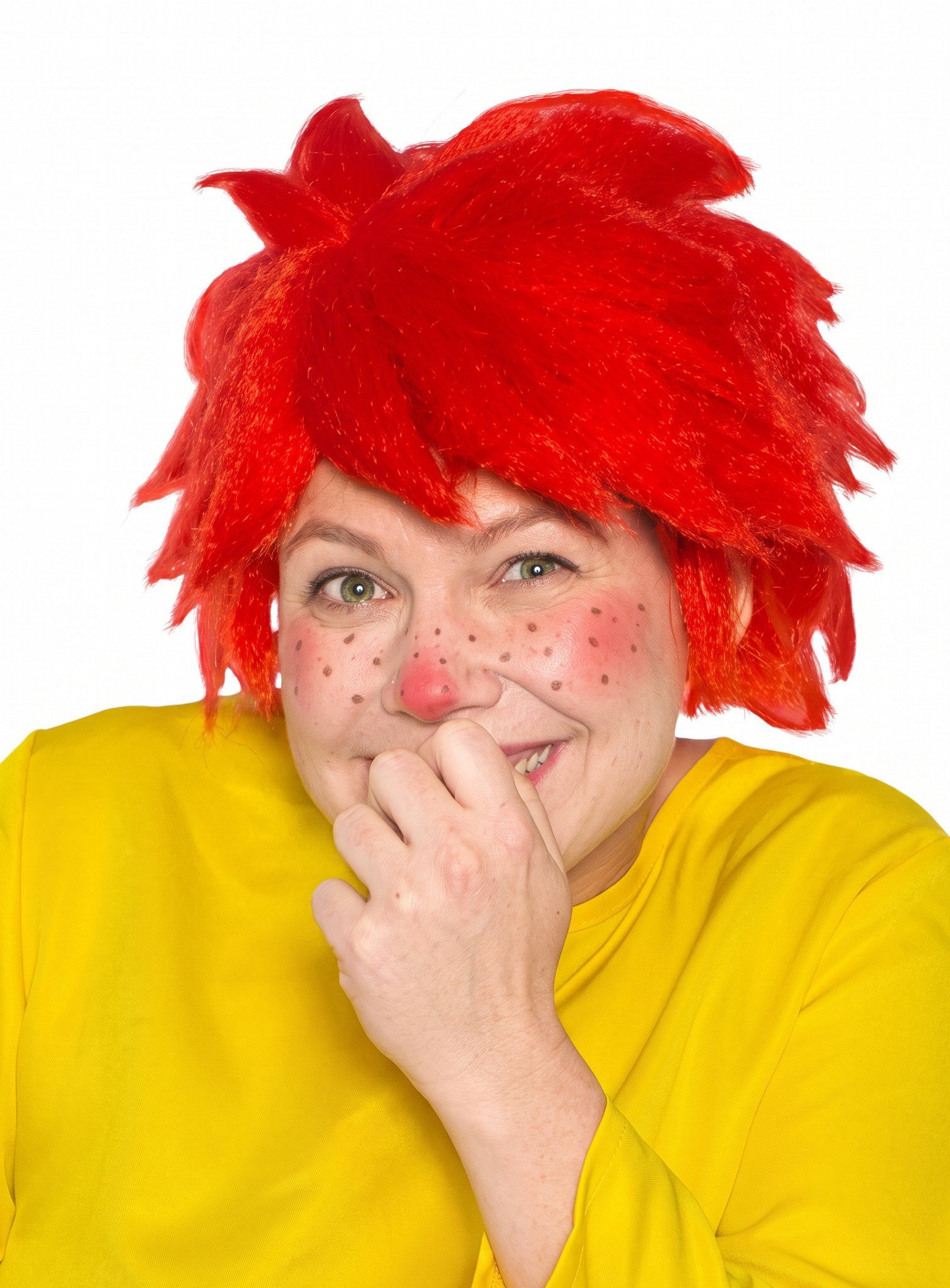 Maskworld Kostüm-Perücke Pumuckl Perücke - für Faschingskostüm Damen Herren, Lizenzierte original Pumuckl Perücke für Kinder von MASKWORLD