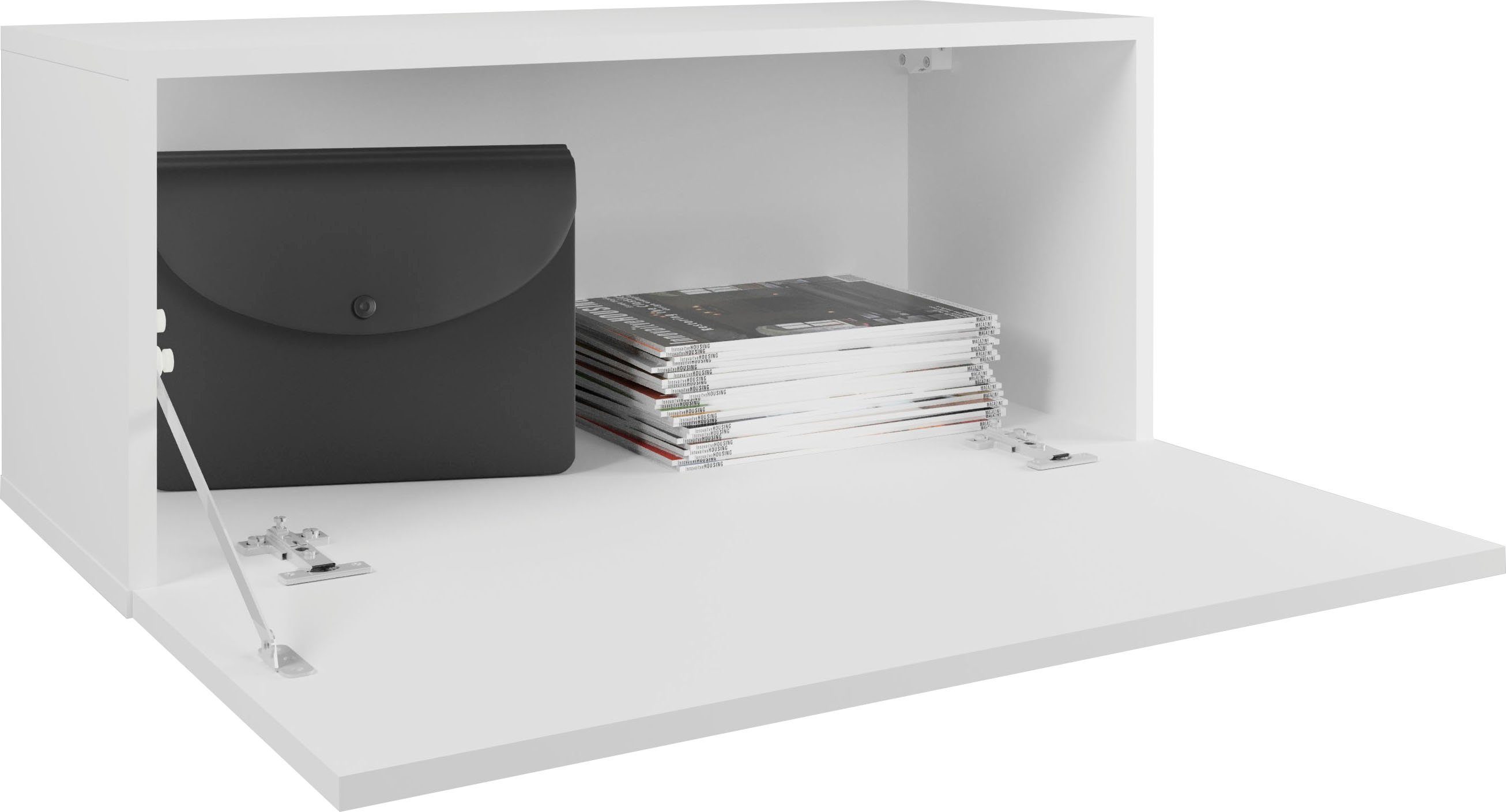 OTTO home Garderobenschrank Paris Kleine Garderobe Wandschrank 70 cm breit, 1 Klappe