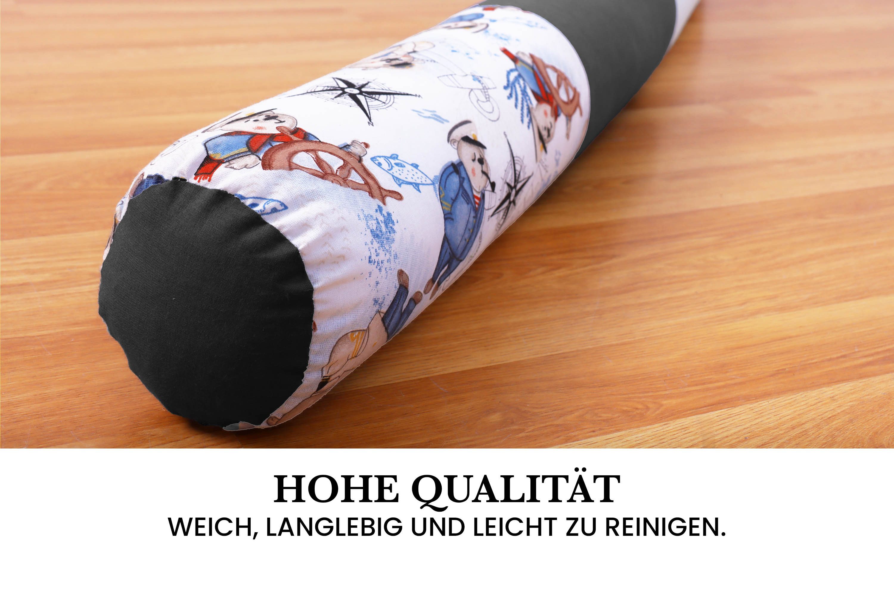 Amilian Nestchenschlange Bettschlange 210cm - Seitenschläferkissen - Nestschlangen, Nestchen - Bettumrandung als Kopfschutz - Kantenschutz für Babybett – Bild 4 von 5
