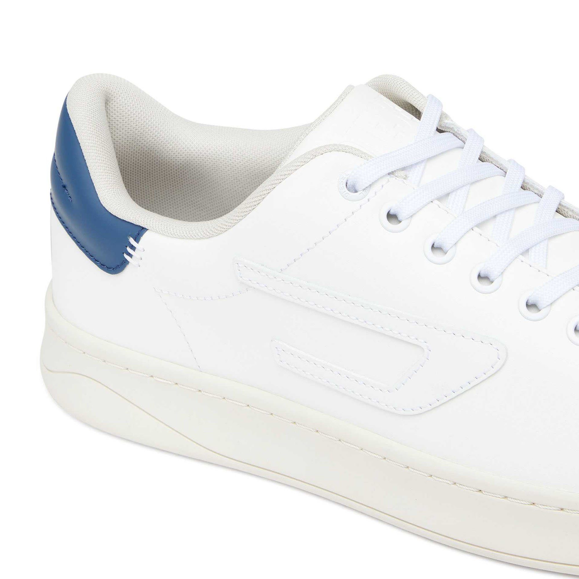 - Herren Sneaker Diesel Low Sneaker Weiß/Blau Low S-ATHENE, Schnür-Schuhe,
