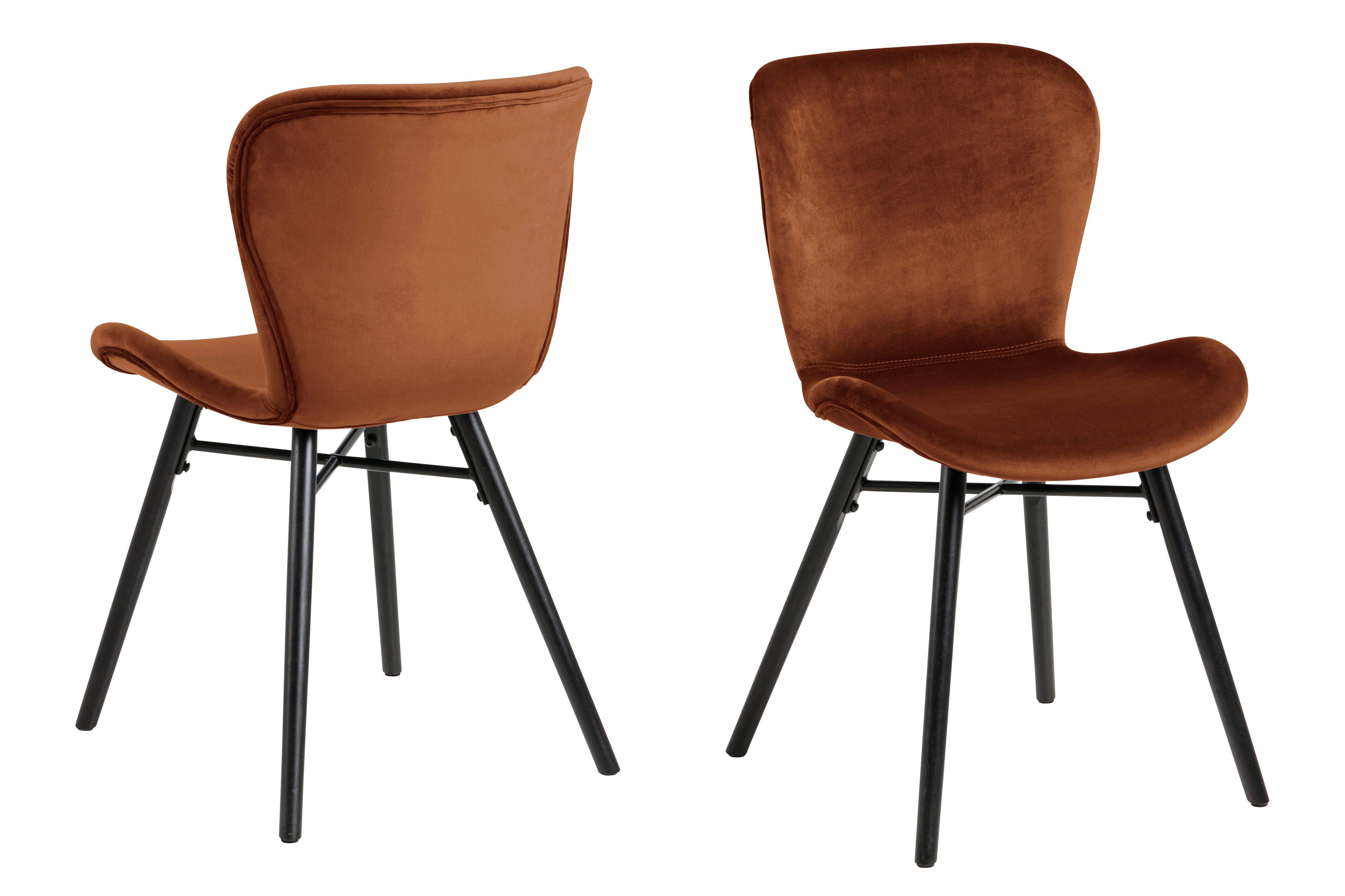 Esszimmerstuhl 2er Set Bali Esszimmerstuhl orange.