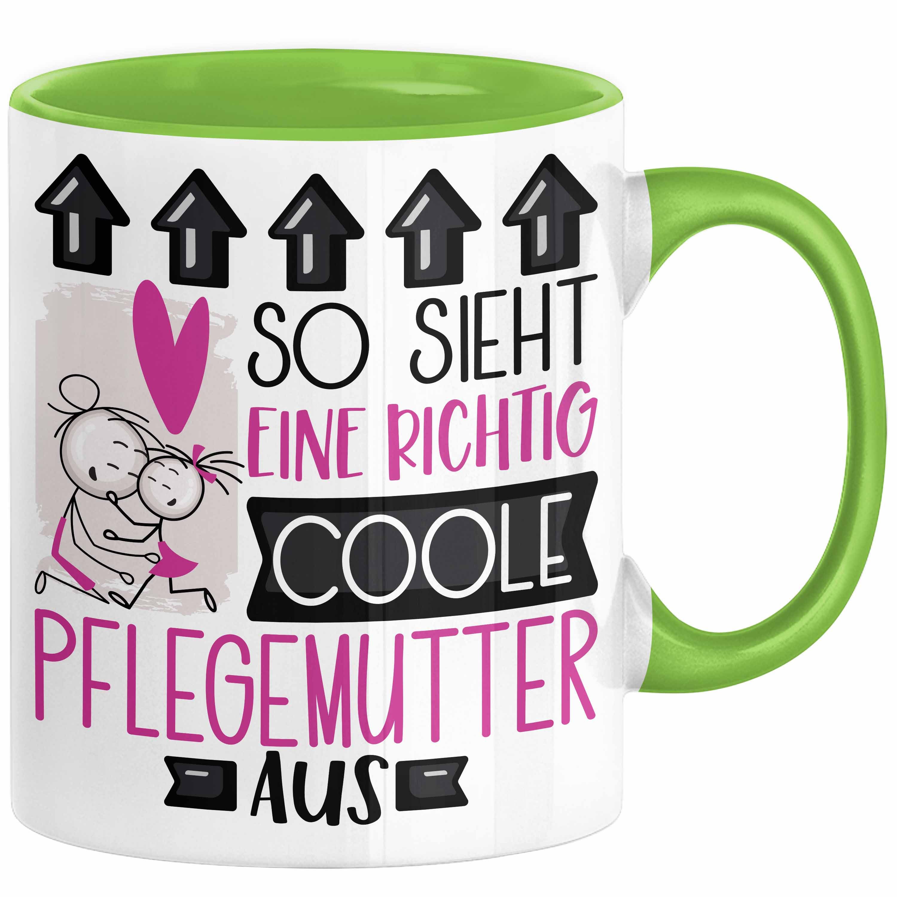 Tasse Pflegemutter Geschenk Tasse Geschenkidee für Pflegemutter Geburtstag W