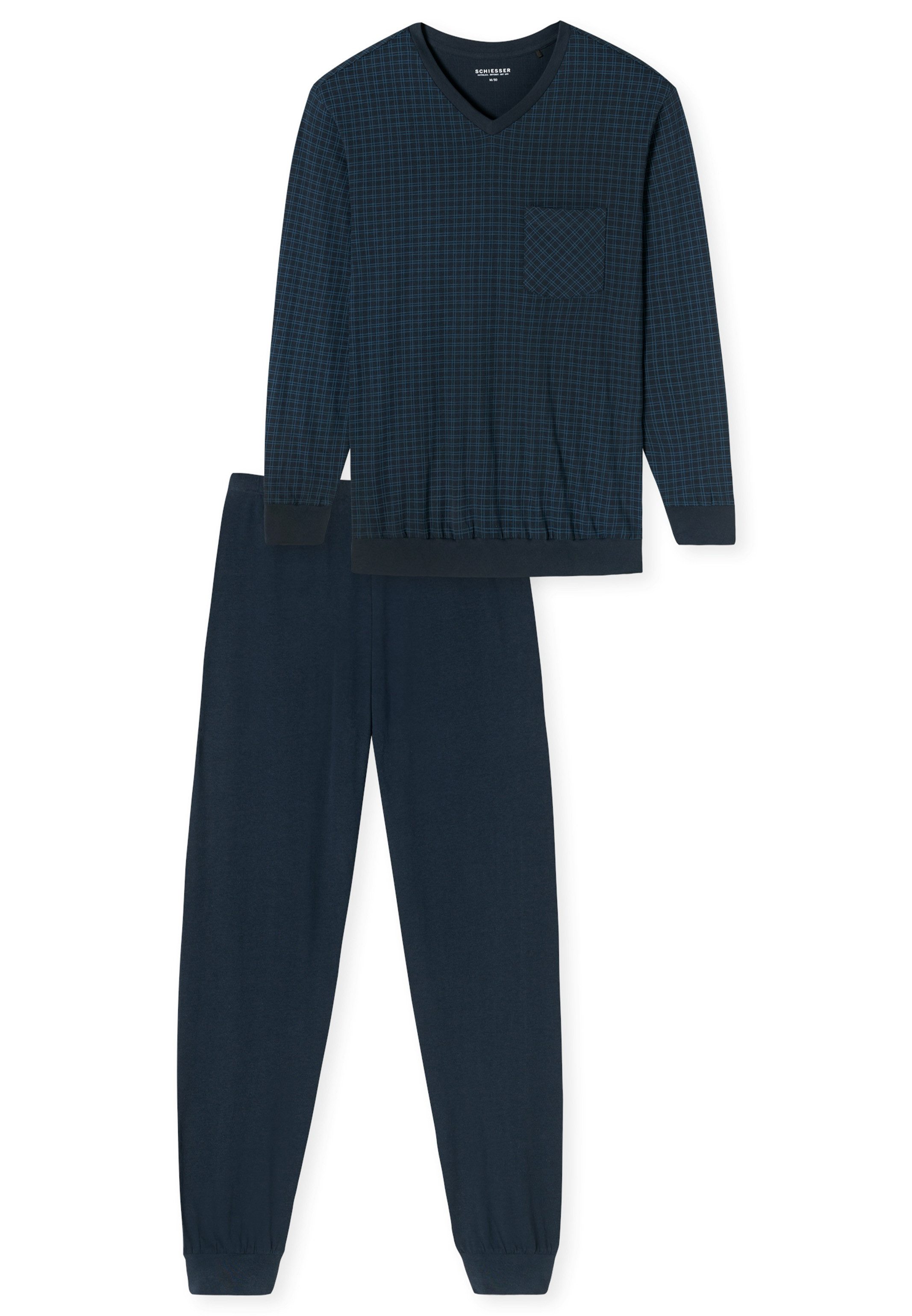 Schiesser Pyjama Comfort Essentials (Set, 2 tlg) Schlafanzug - Baumwolle - günstig online kaufen