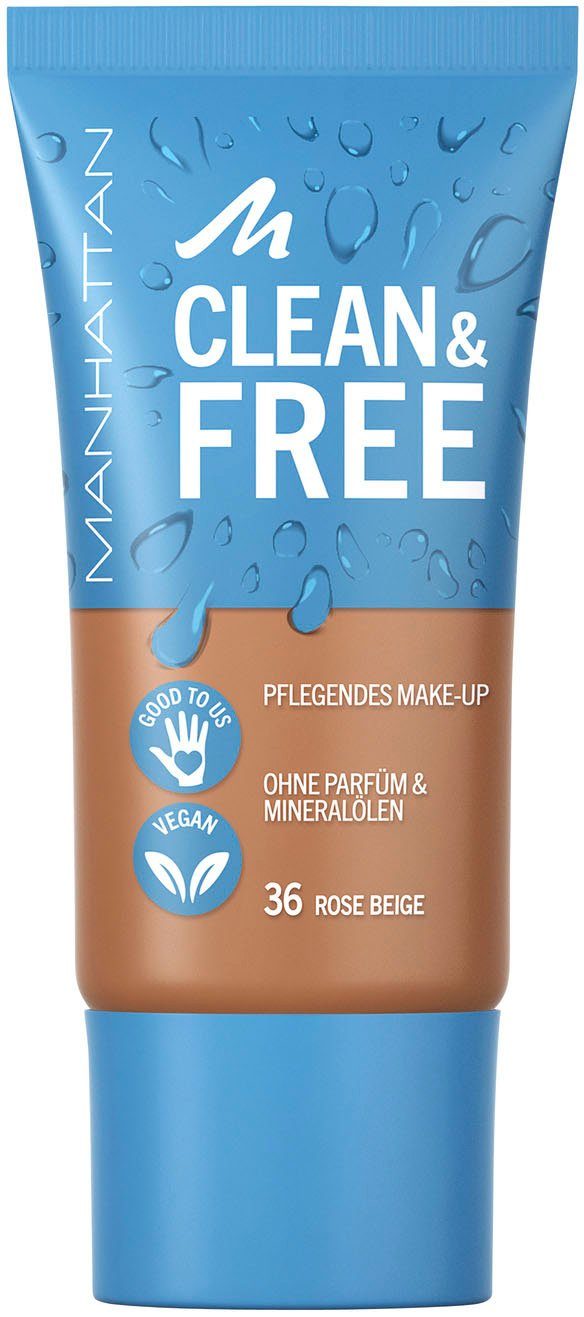 MANHATTAN Make-up Clean & Free Tint rose beige | Teint-Make-Up