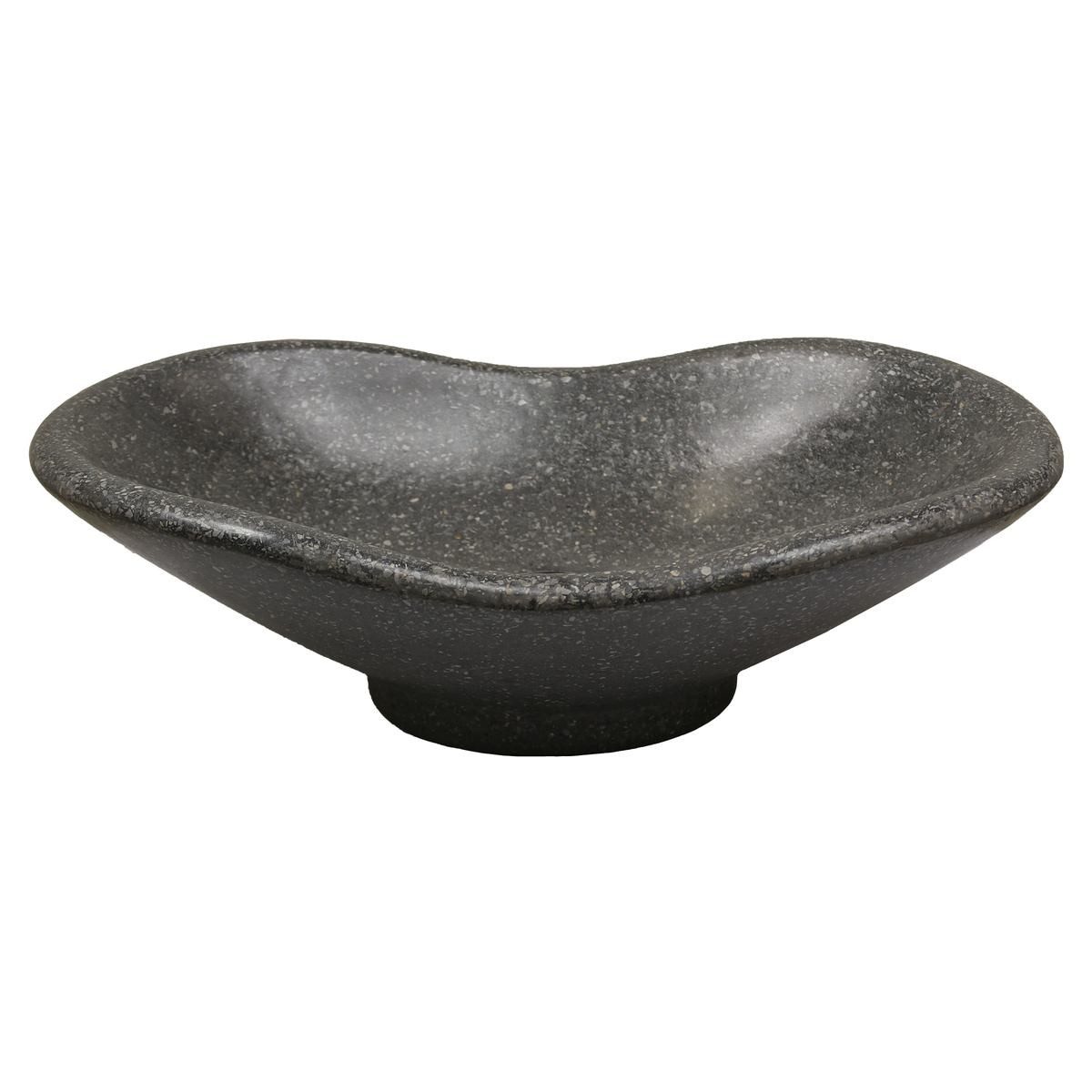 Oriental Galerie Waschbecken Terrazzo Schale Dunkelgrau 53 cm (1-St)