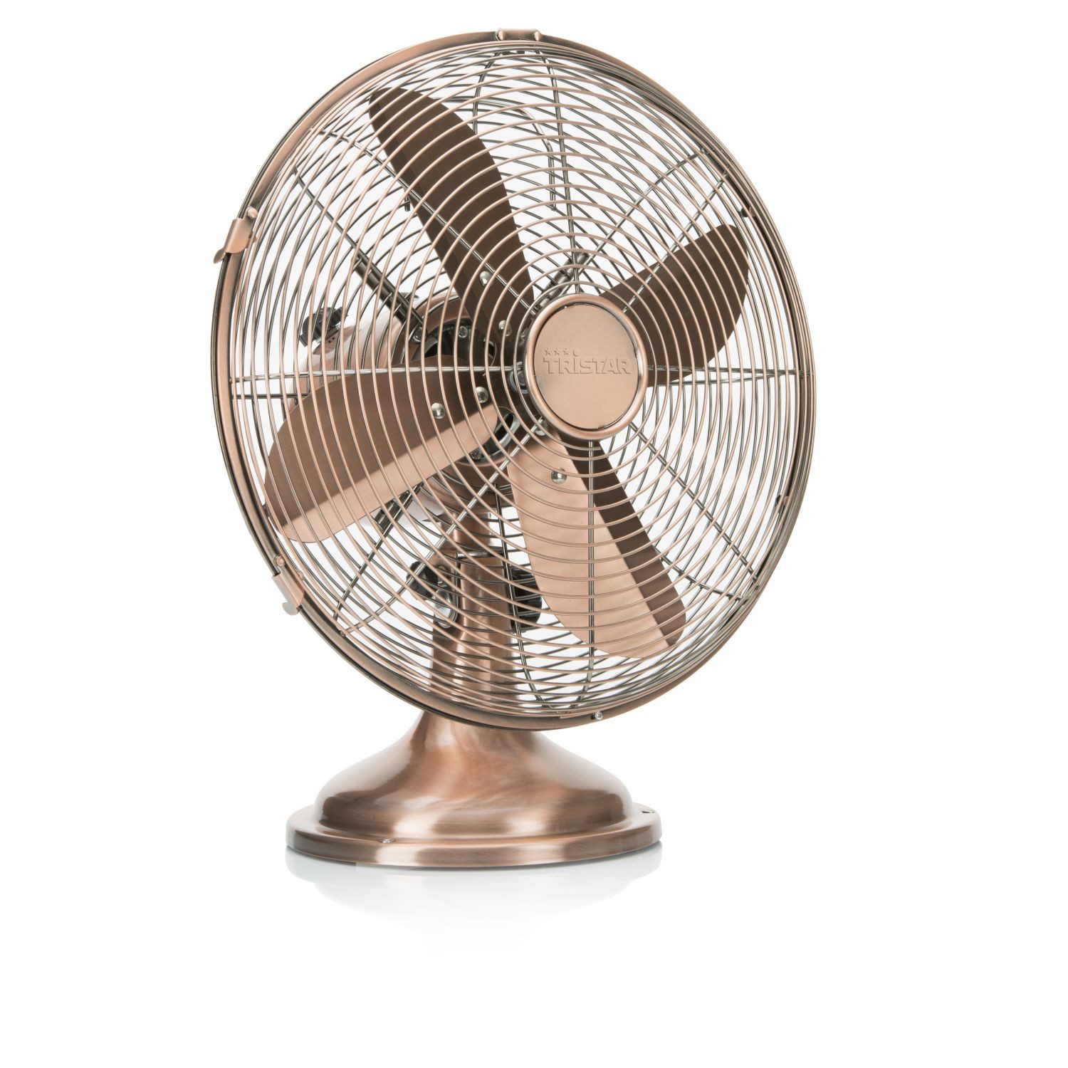 Tristar Tischventilator Tristar VE-5970 Retro-Tischventilator – 12 Zoll – Oszillierend – Kupfe, Ø 30 cm - Kupferveredelung