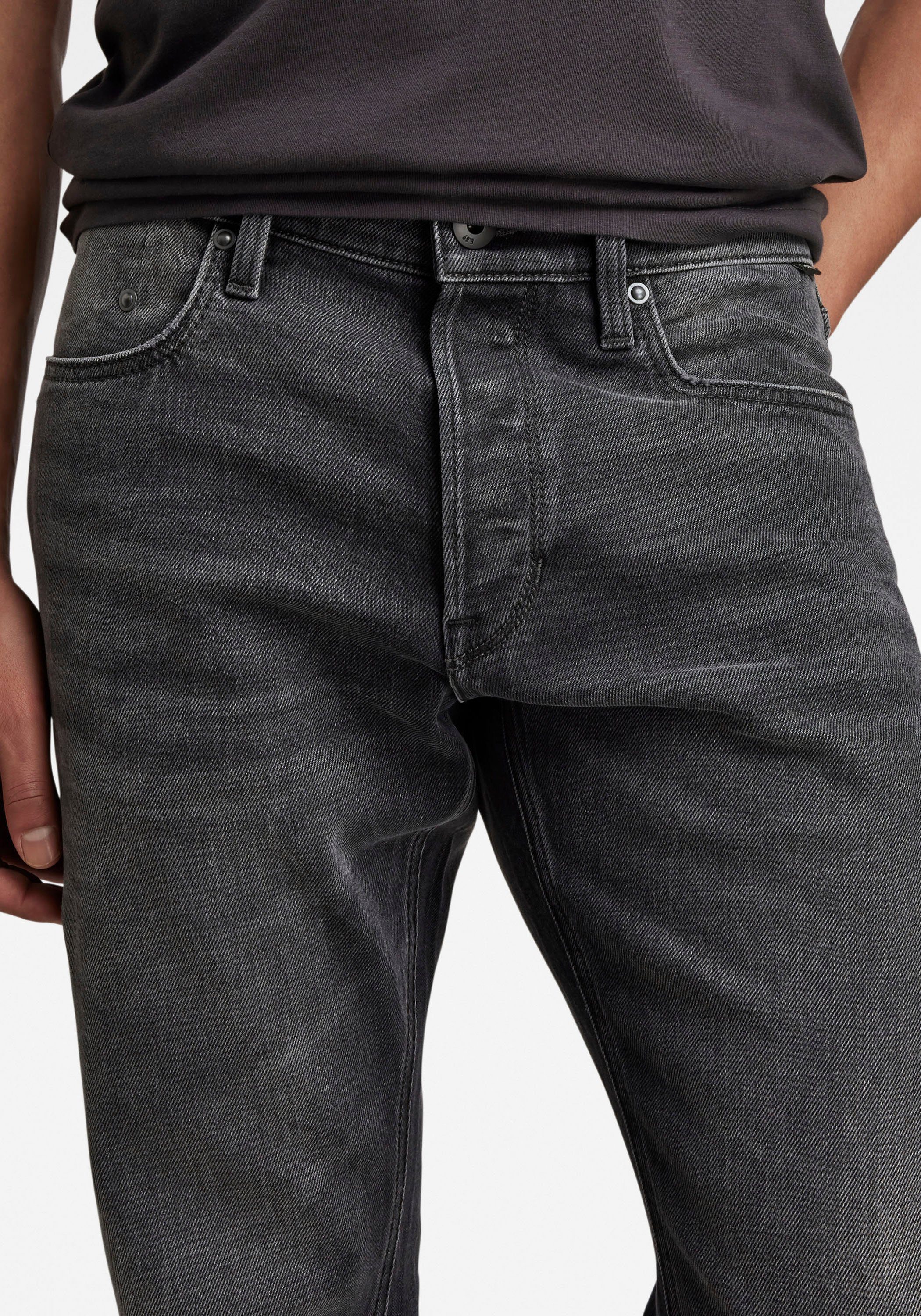 G-STAR Straight-Jeans Mosa Straight mit hellen Nähten