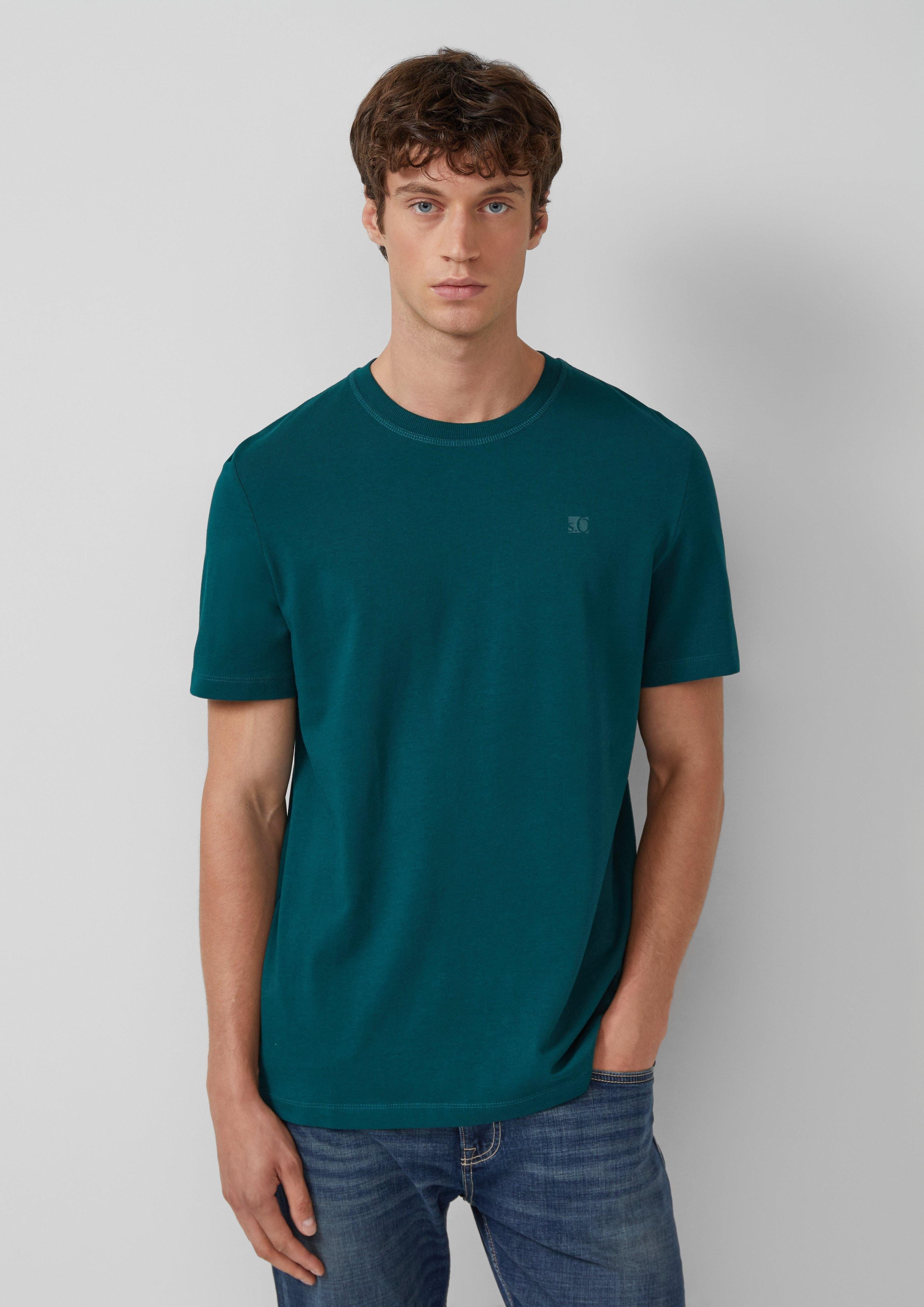 s.Oliver Kurzarmshirt Heavy Jersey T-Shirt mit günstig online kaufen