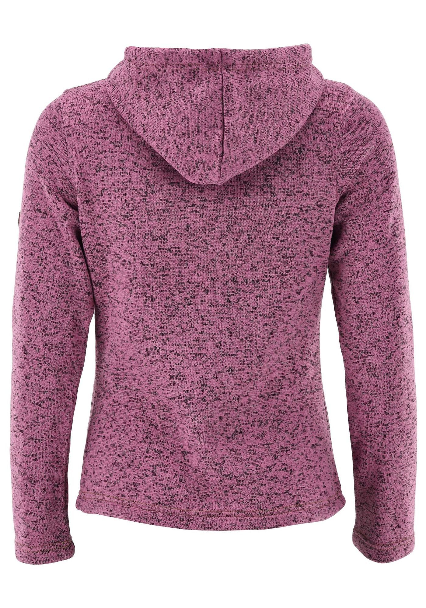 Tom Collins Strickfleecejacke Adisur Damen Kapuzenjacke mit Hirsch-Stickere günstig online kaufen