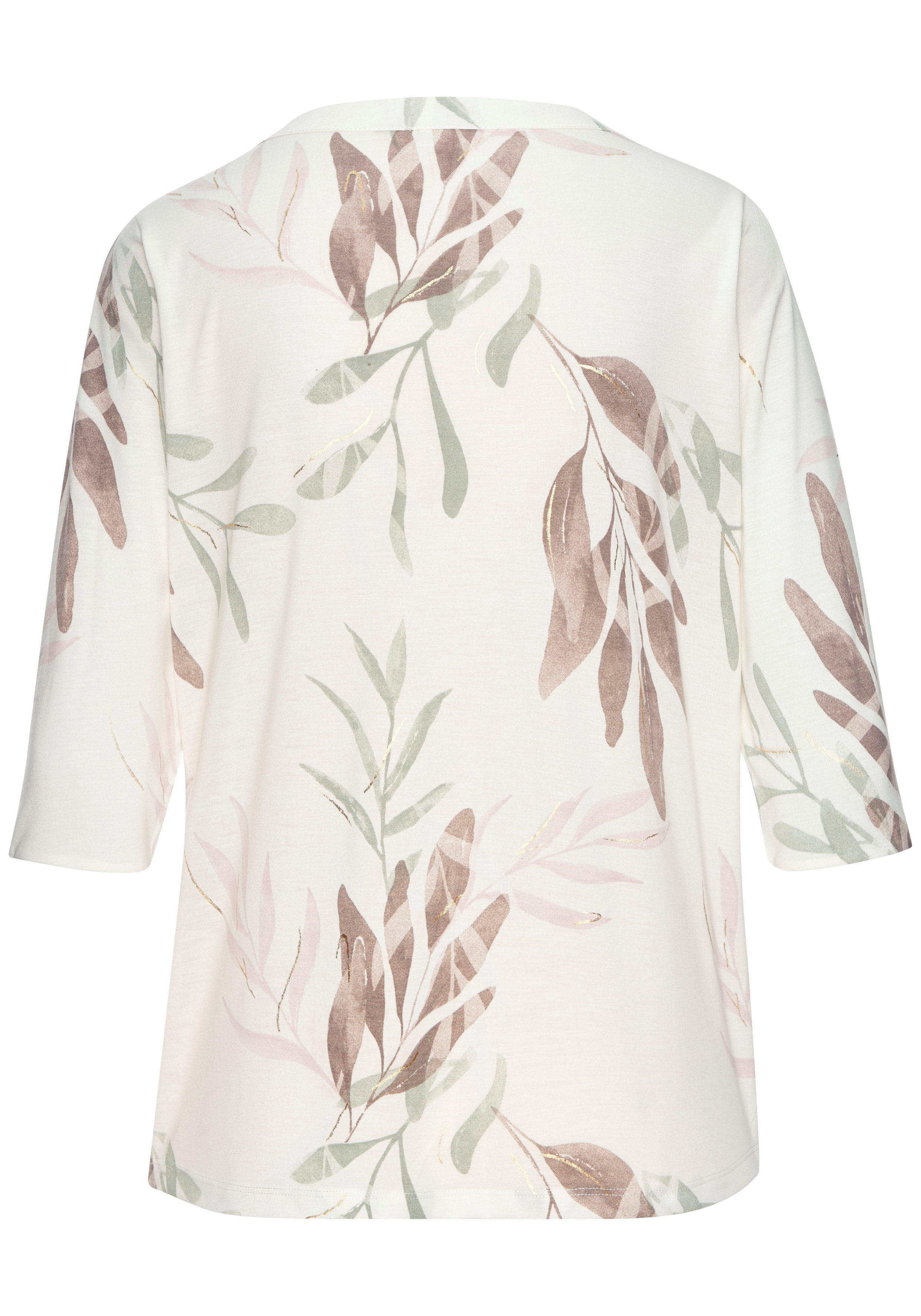 LASCANA Blusenshirt mit Knopfdetails aus weicher Qualität mit Viskose