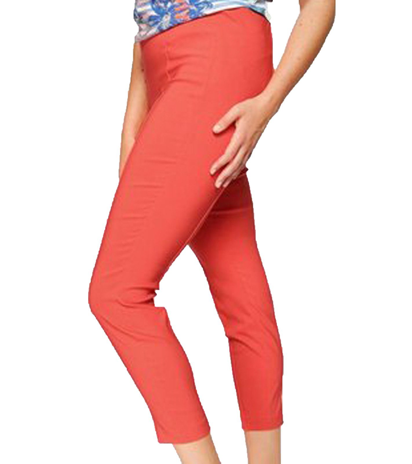 FRAPP Stoffhose »frapp Schlupfhose farbenfrohe Damen Sommer-Hose Große  Größen 7/8 Hose Orange« online kaufen | OTTO