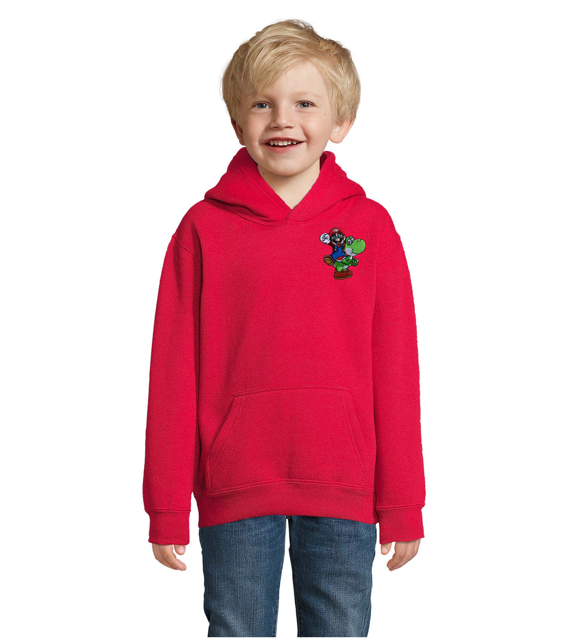 Hoodie Mario Luigi Toad Super Wario Yoshi Peach Patch Kinder Kapuzenpullover