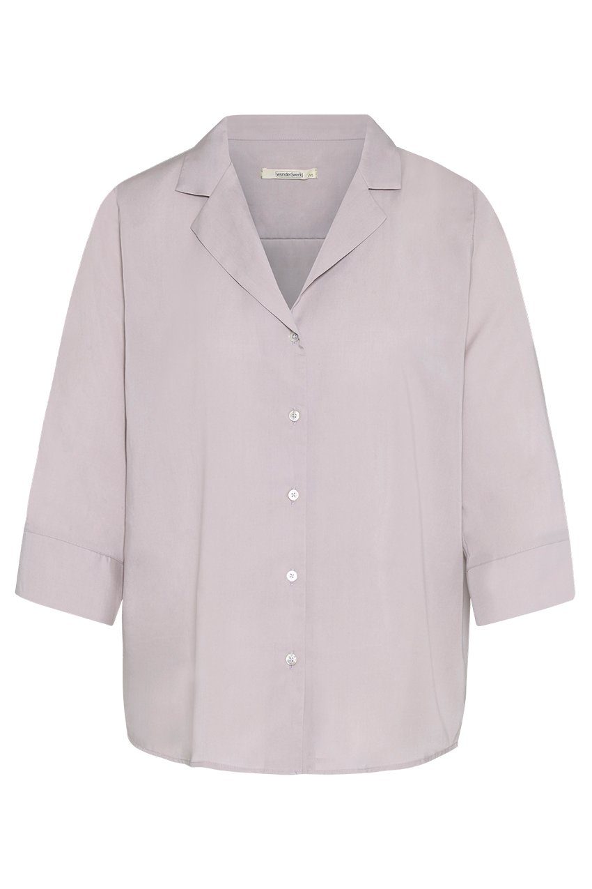 wunderwerk Langarmbluse Revers blouse TENCEL 559 - pale mauve
