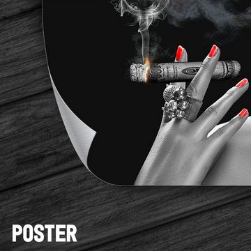 ArtMind XXL-Wandbild Smokey Dollar, Premium Wandbilder als Poster & gerahmte Leinwand in 4 Größen, Wall Art, Bild, Canva