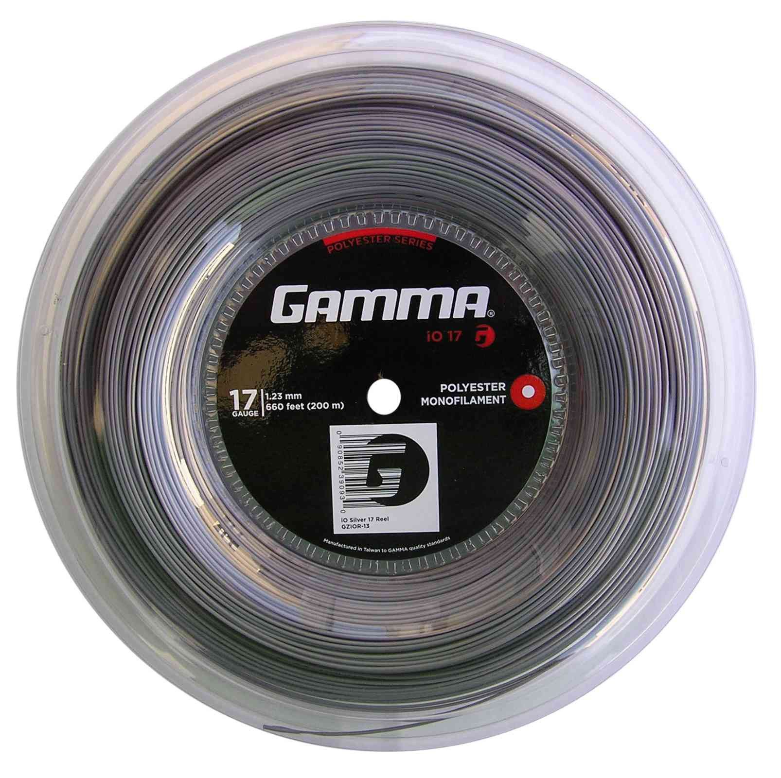 Tennissaite iO (Haltbarkeit+Power) silber 200m Rolle