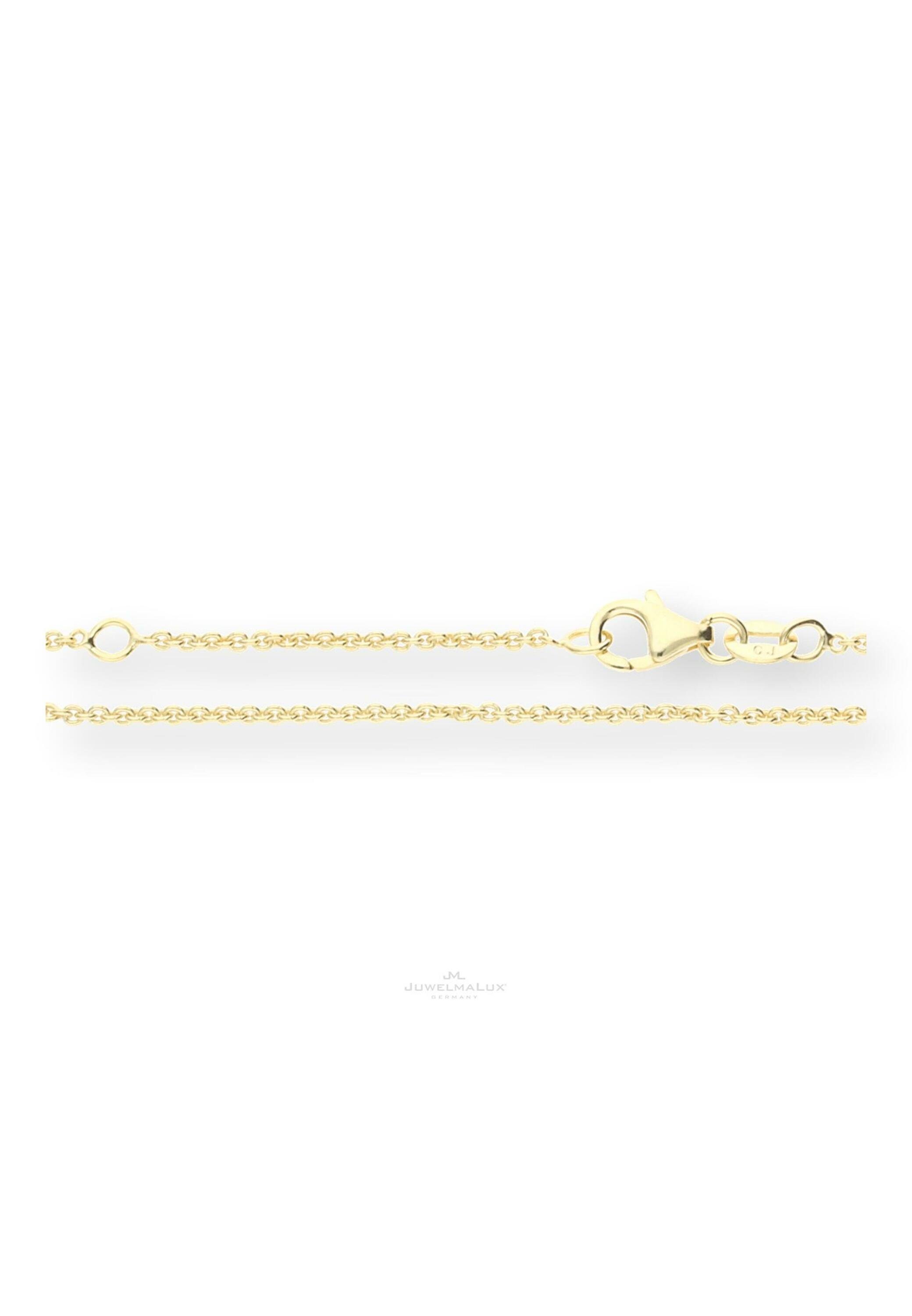 plattiert, Silberkette Gold Schmuckschachtel inkl. JuwelmaLux (1-tlg), Halskette Mädchen gold 925er Silber Anker