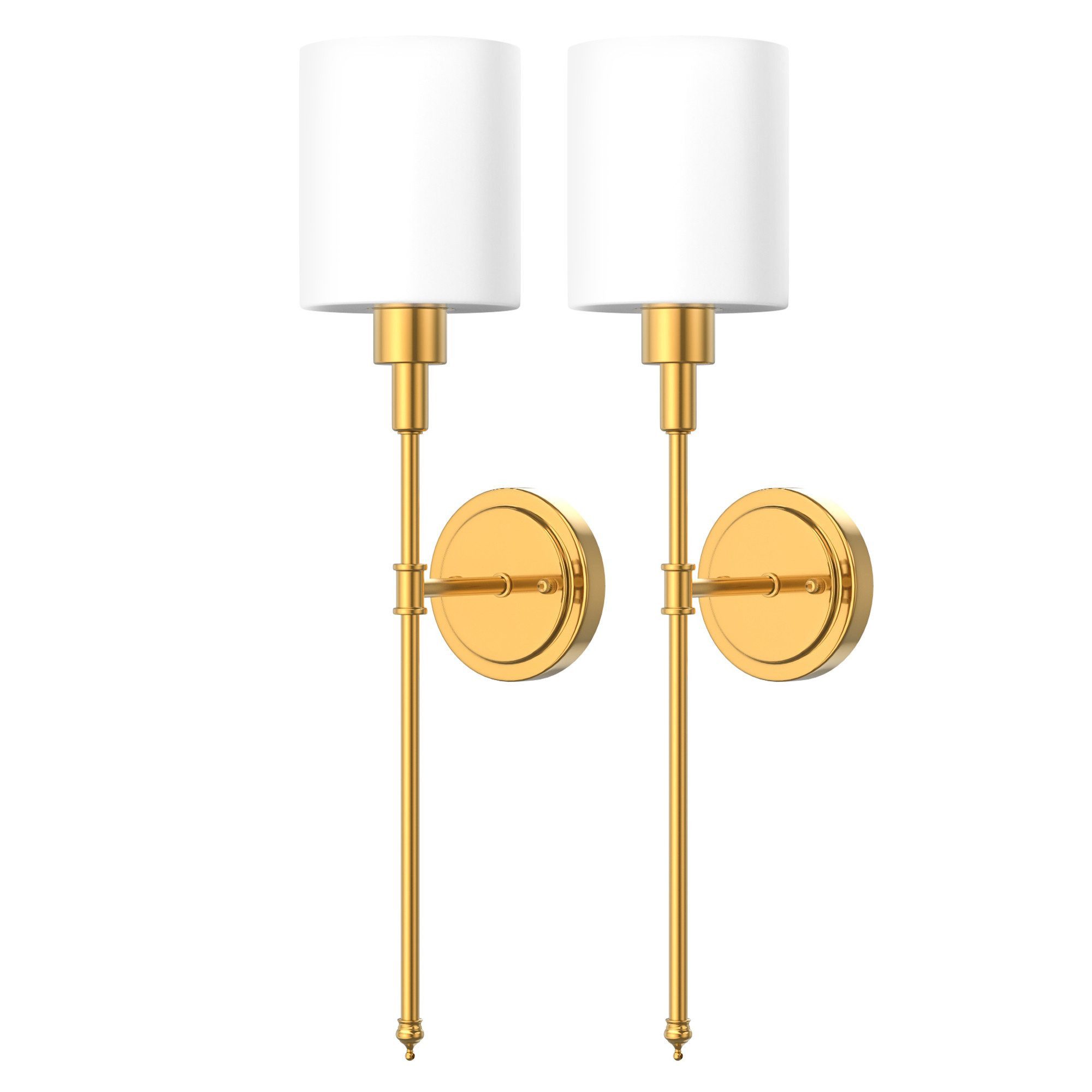LOHAS-LED Wandleuchte 2er‑Set Kabellose traditionelle Innenwandleuchten aus Metall, LED wechselbar, RGBCW, Aufladbare RGBCW‑E26‑Birnen mit Fernbedienung, dimmbar