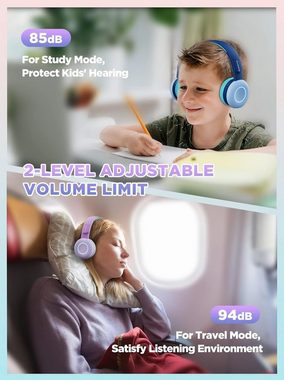 BIGGERFIVE Grenzenloses Hörvergnügen Kinder-Kopfhörer (Der integrierte Gehörschutz mit Lautstärkebegrenzung zwischen 85-94 dB bewahrt Kinder, Vor möglichen Gehörschäden ermöglicht sichere,unbeaufsichtigte Nutzung)
