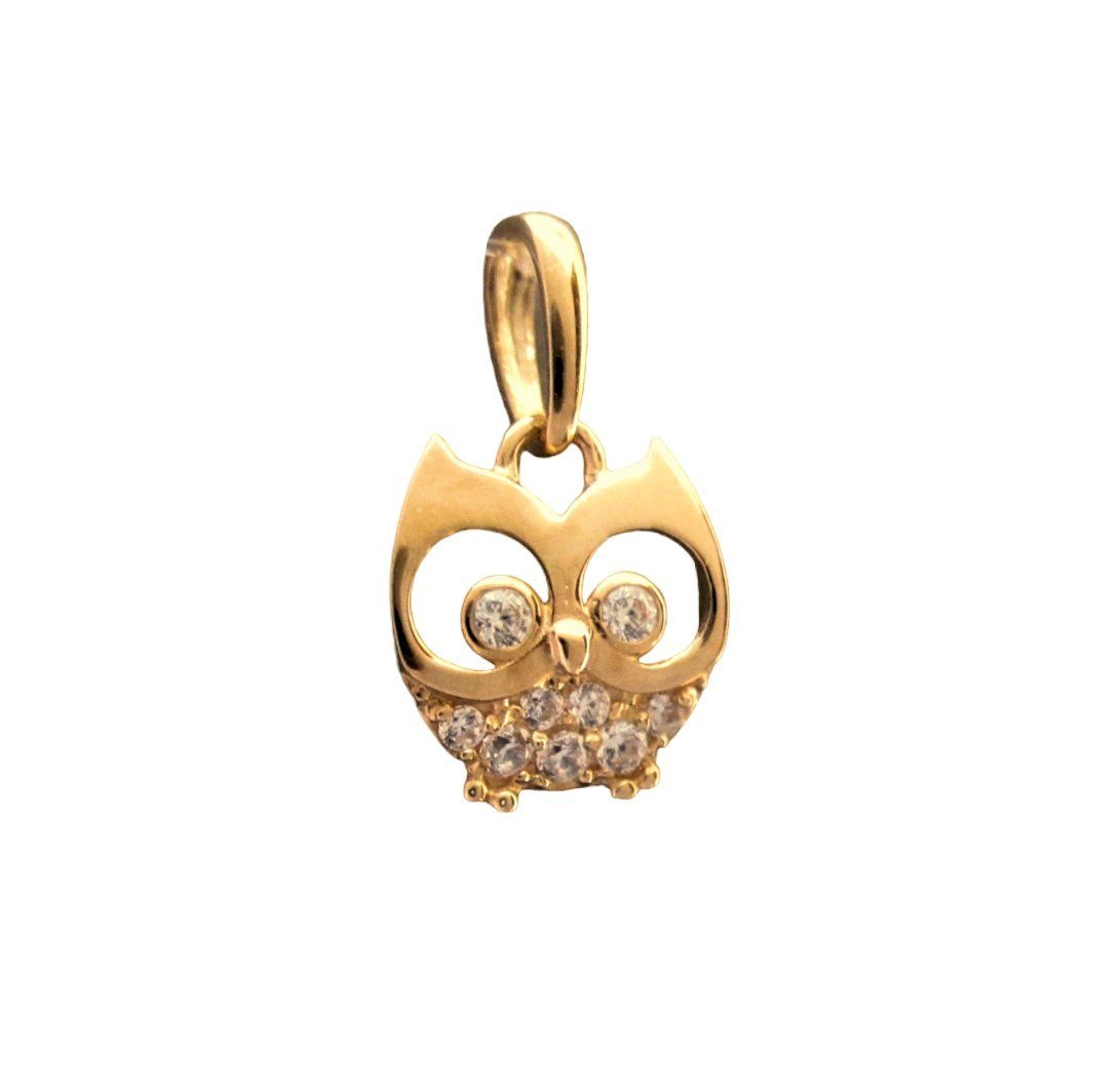NICEANDnoble Kettenanhänger 585er Gelbgold Kettenanhänger Eule günstig online kaufen