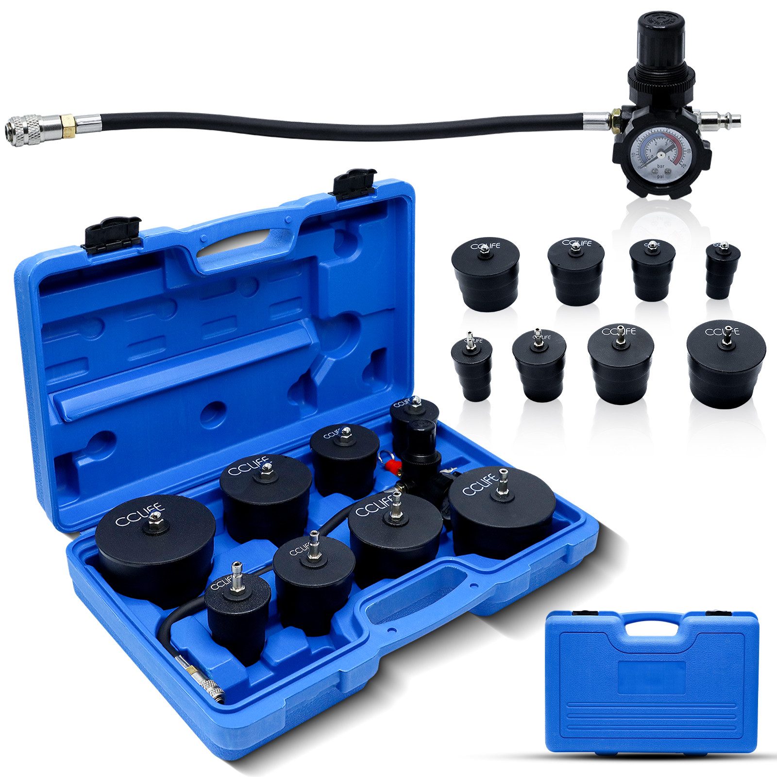 CCLIFE Druckluftwerkzeug Turbolader Ladeluft System Adapter Satz Abdrücksatz, (set, 9-tlg)