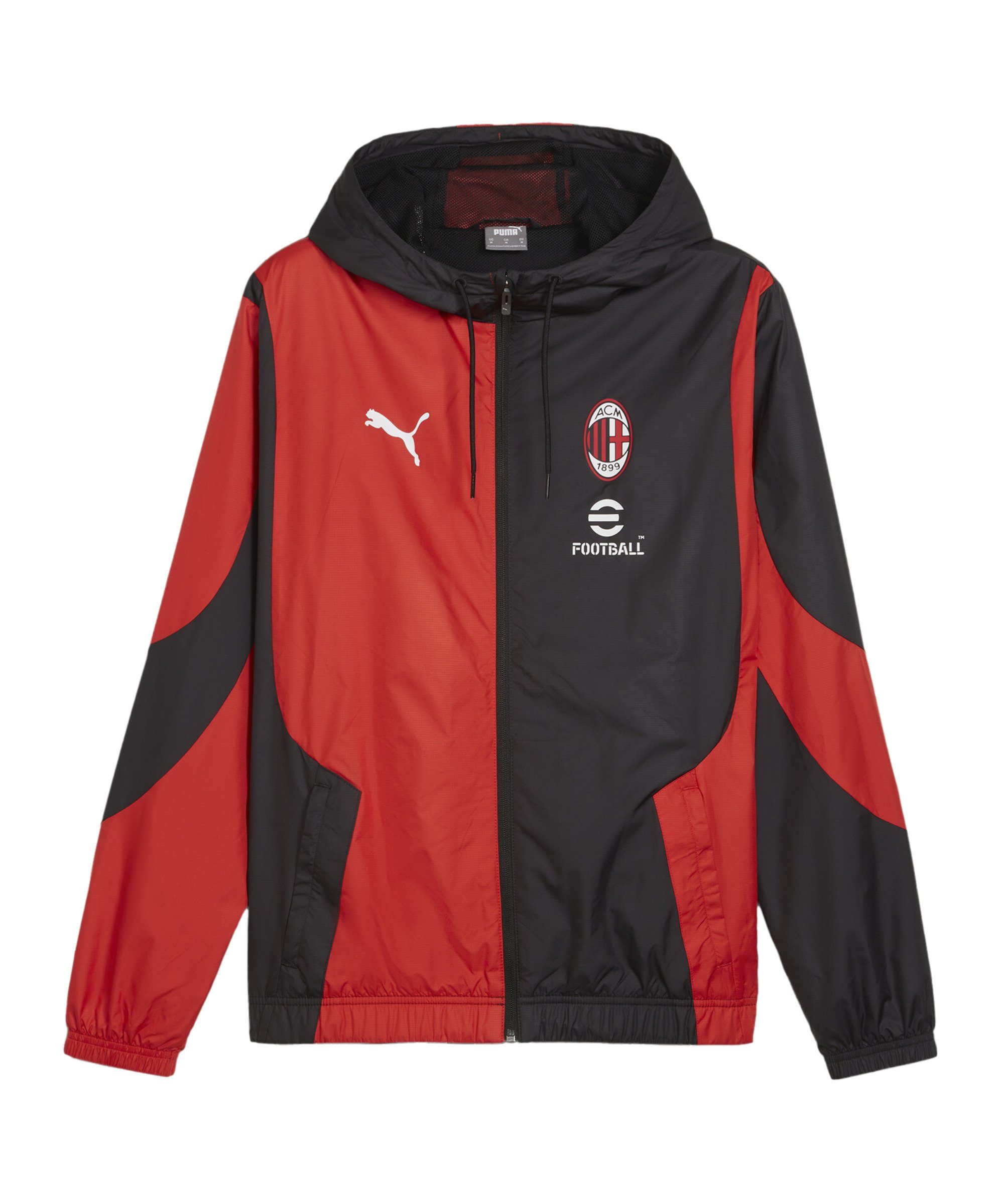 PUMA Sweatjacke AC Mailand Prematch Woven Jacke 2023/2024