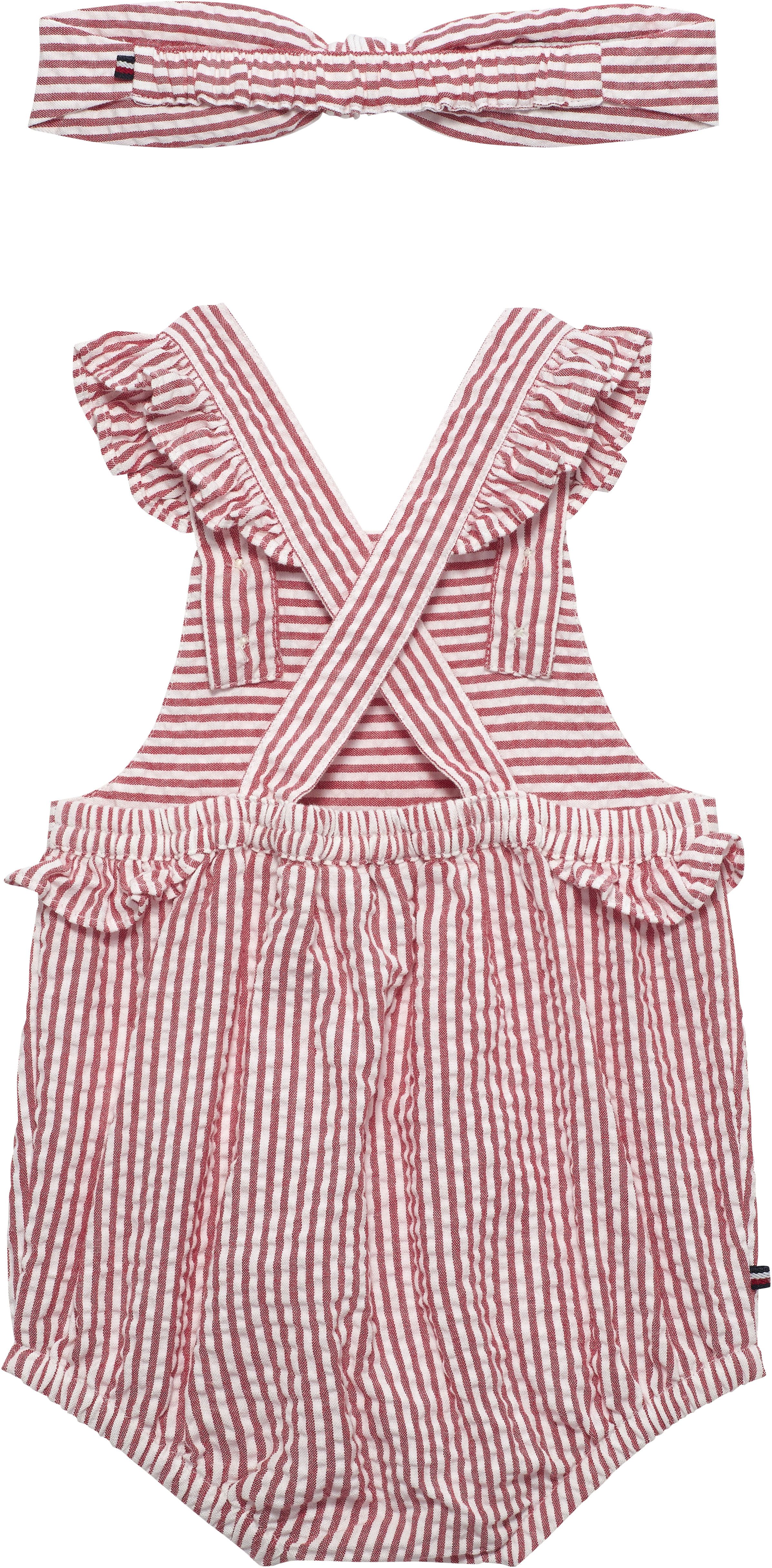Tommy Hilfiger Neugeborenen-Geschenkset SEERSUCKER SHORTY SET (Set, 2-tlg., 2) niedliches Set für Babys, reine Baumwolle