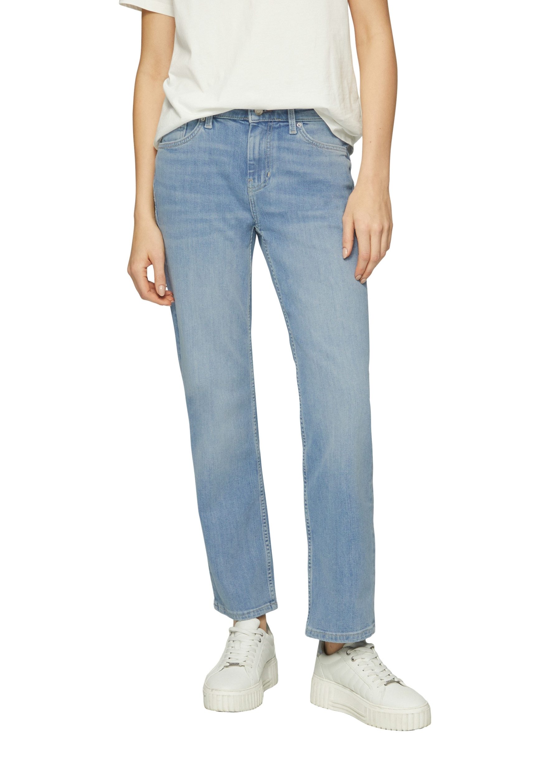 s.Oliver Gerade Jeans s.Oliver - Jeans Karolin - Regular Fit, Mid Rise, Str günstig online kaufen