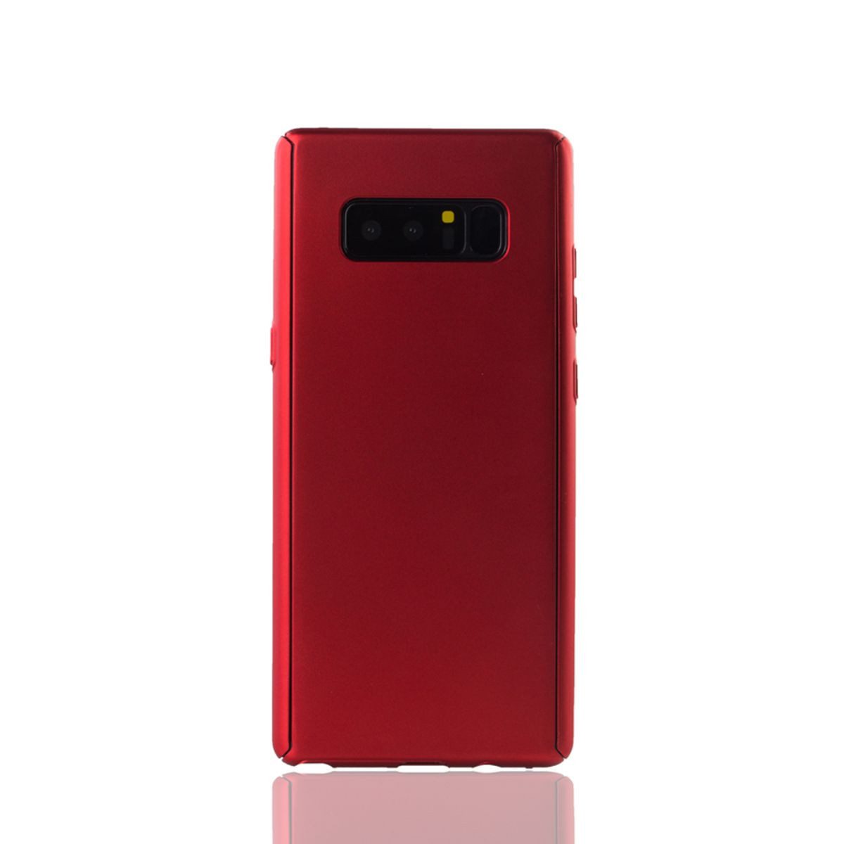 König Design Handyhülle Samsung Galaxy Note 8, Samsung Galaxy Note 8 Handyhülle 360 Grad Schutz Full Cover Rot