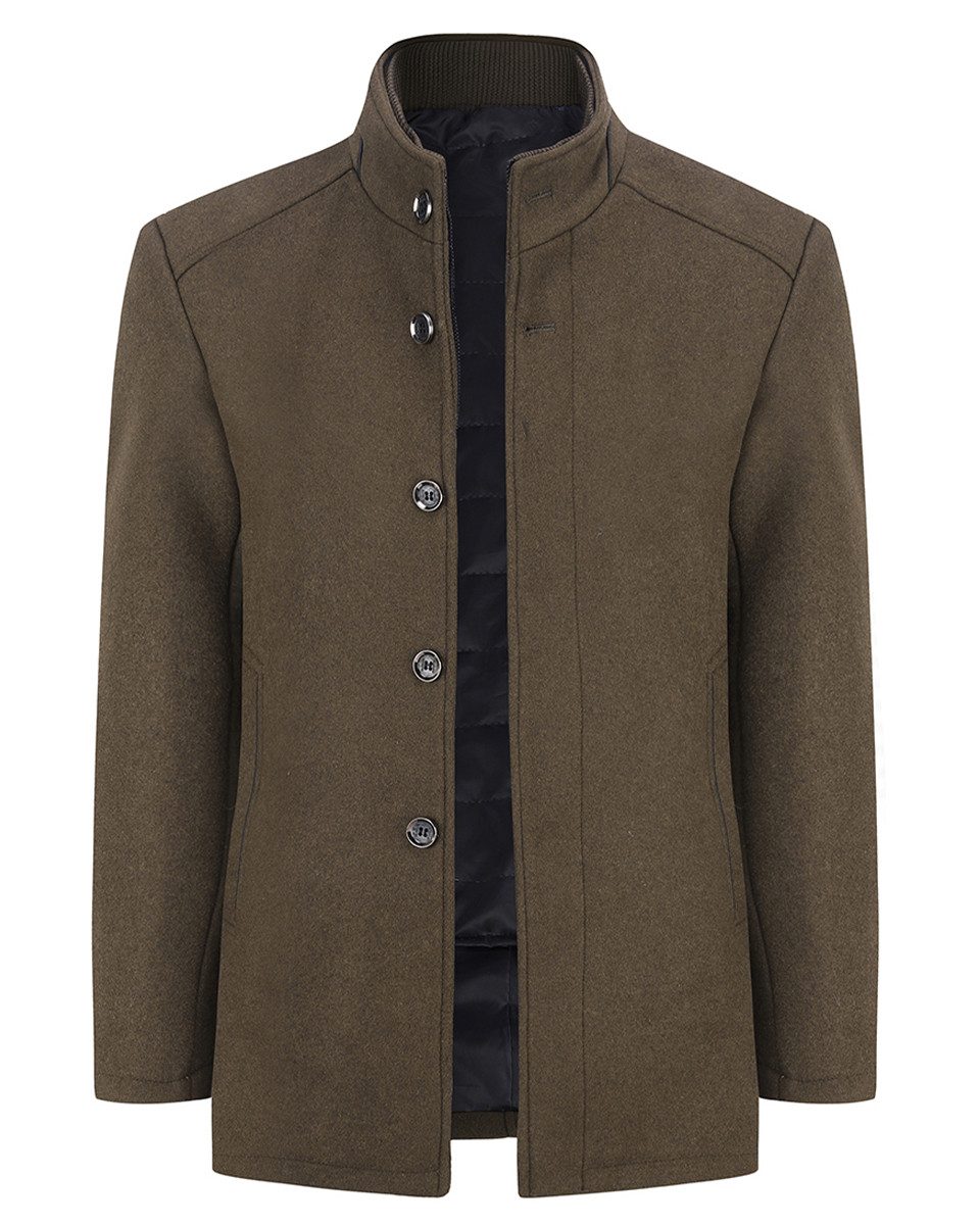 Allthemen Kurzmantel mit abnehmbarer dicker Weste Herren Wintermantel kurze günstig online kaufen