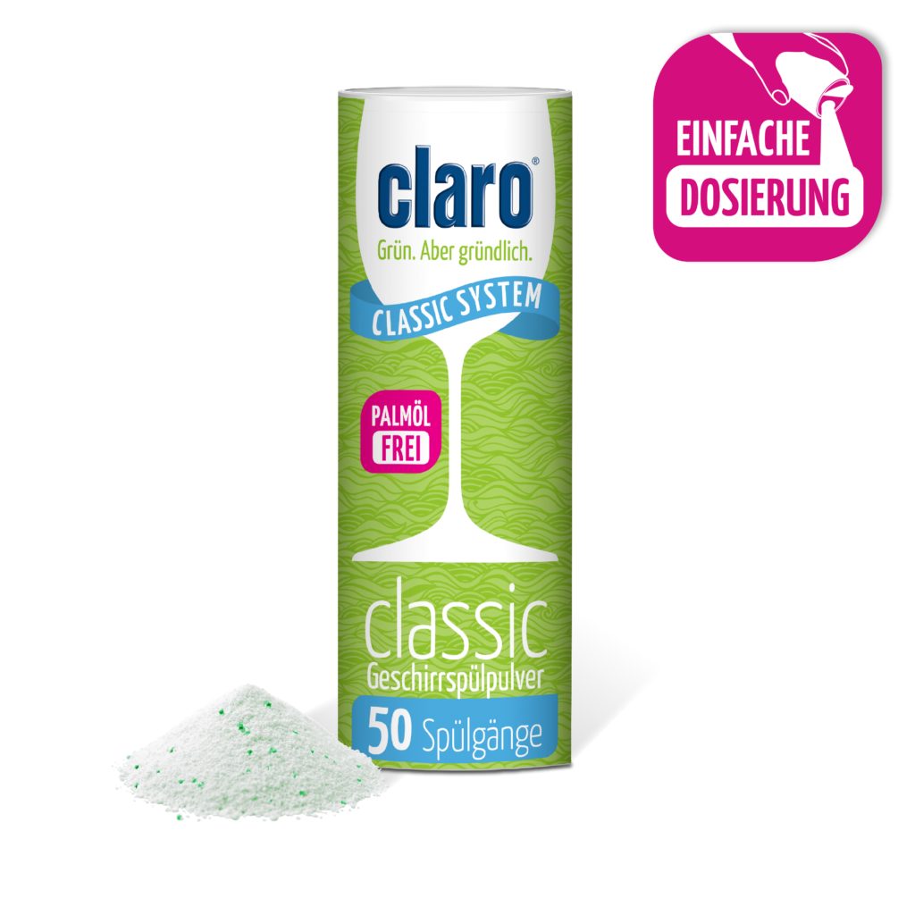 claro claro ÖKO Classic Geschirrspül-Pulver Dose 900 g Geschirrspülmittel (1-St)