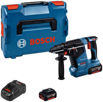 Bosch Professional Akku-Bohrhammer GBH 18V-24 C, 220-240 V, max. 980 U/min, (Set), inkl. 2 Akkus und Ladegerät