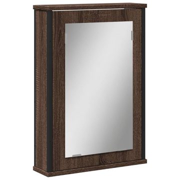 vidaXL Schminktisch Bad-Spiegelschrank Braun Eiche-Optik 42x12x60cm Holzwerkstoff