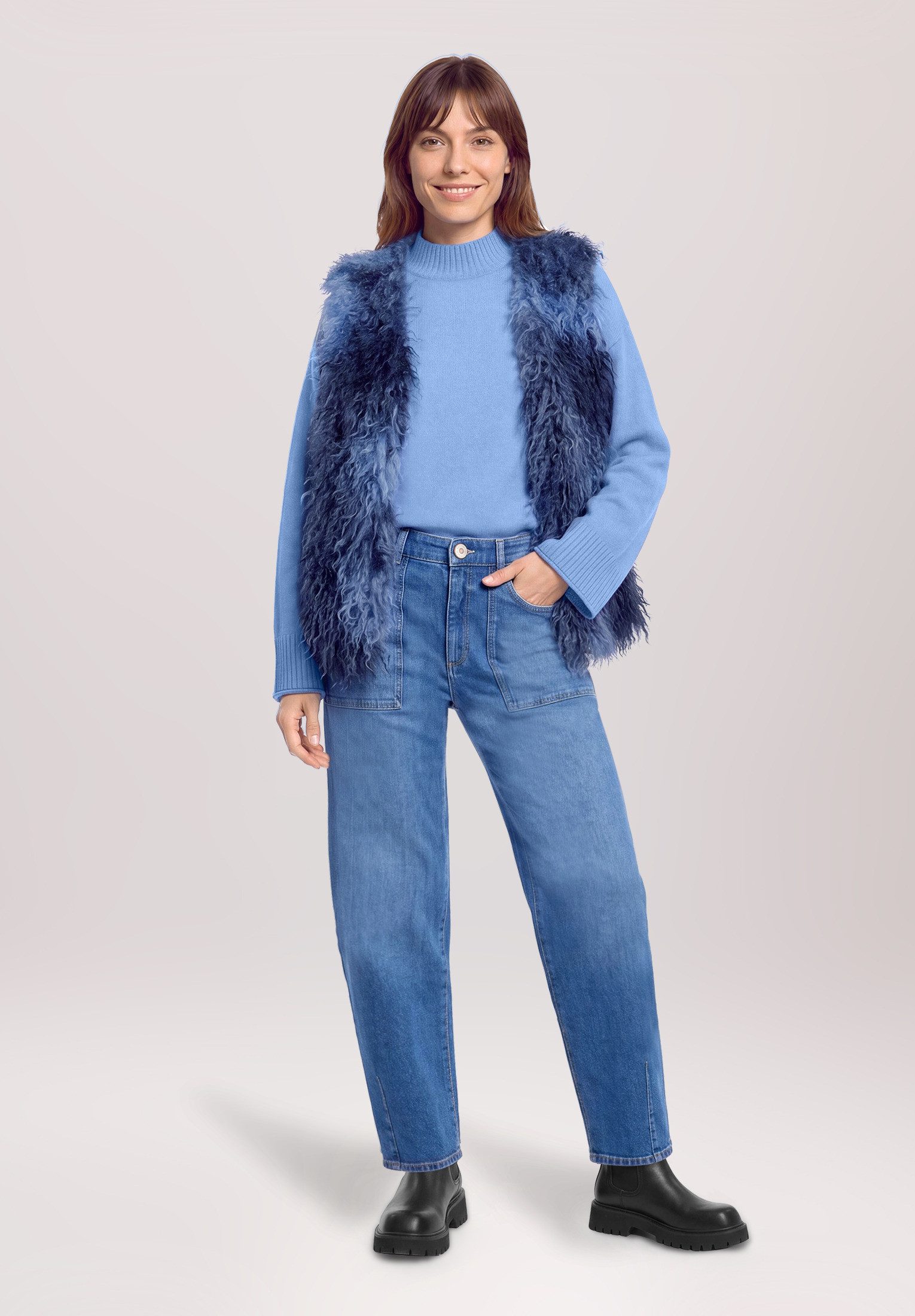 Betty&Co 7/8-Jeans Damen mit Waschung