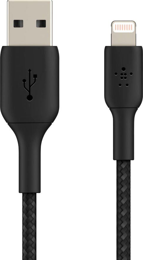 Belkin Geflochtenes BOOSTCHARGE™ Lightning/USB-A-Kabel Lightningkabel, Lightning, USB Typ A (100 cm)