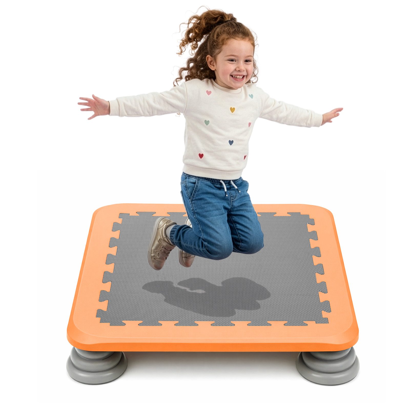 Youyijia Kindertrampolin Trampolin für Kinder – Mini Trampolin mit Rutschfester Oberfläche