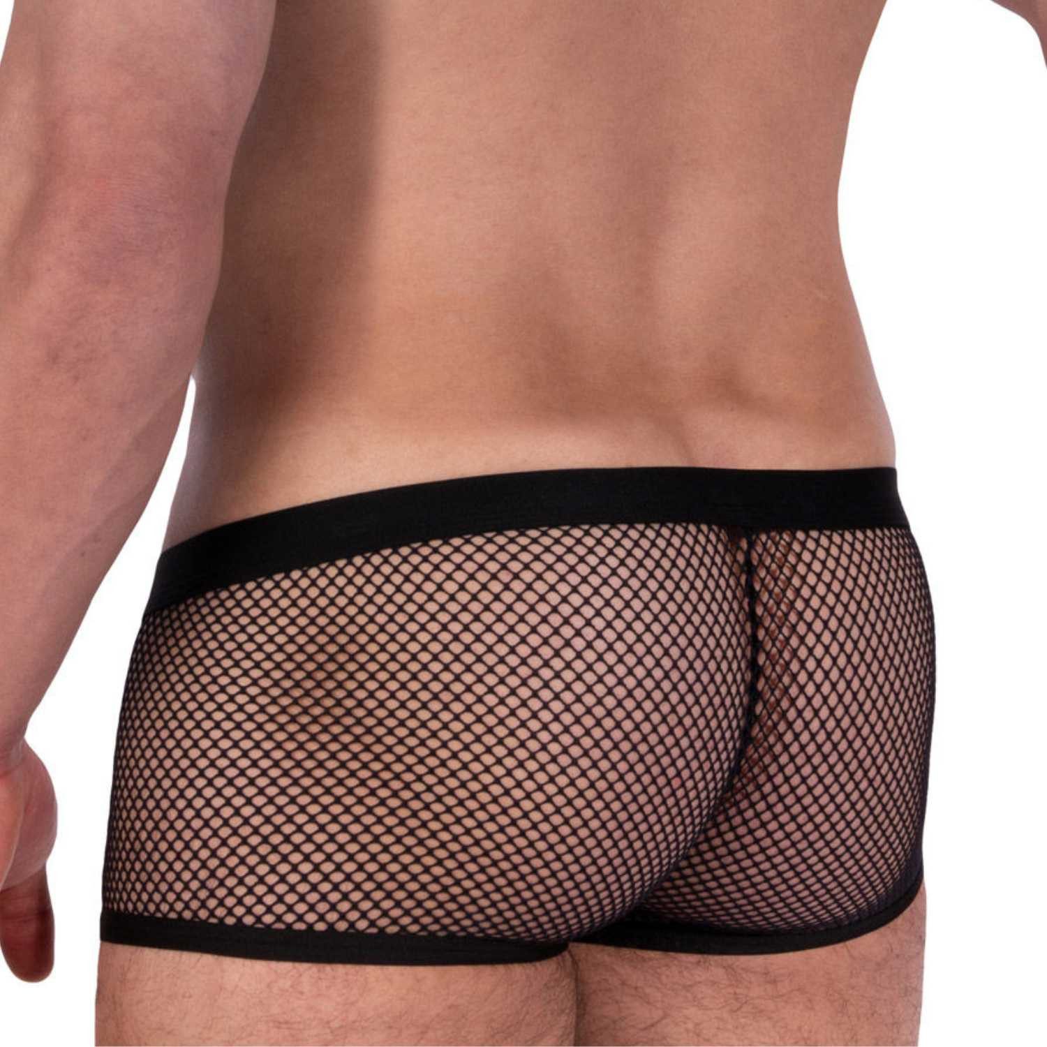 MANSTORE Slip M2391 Micro Pants schwarz mit Netz sexy