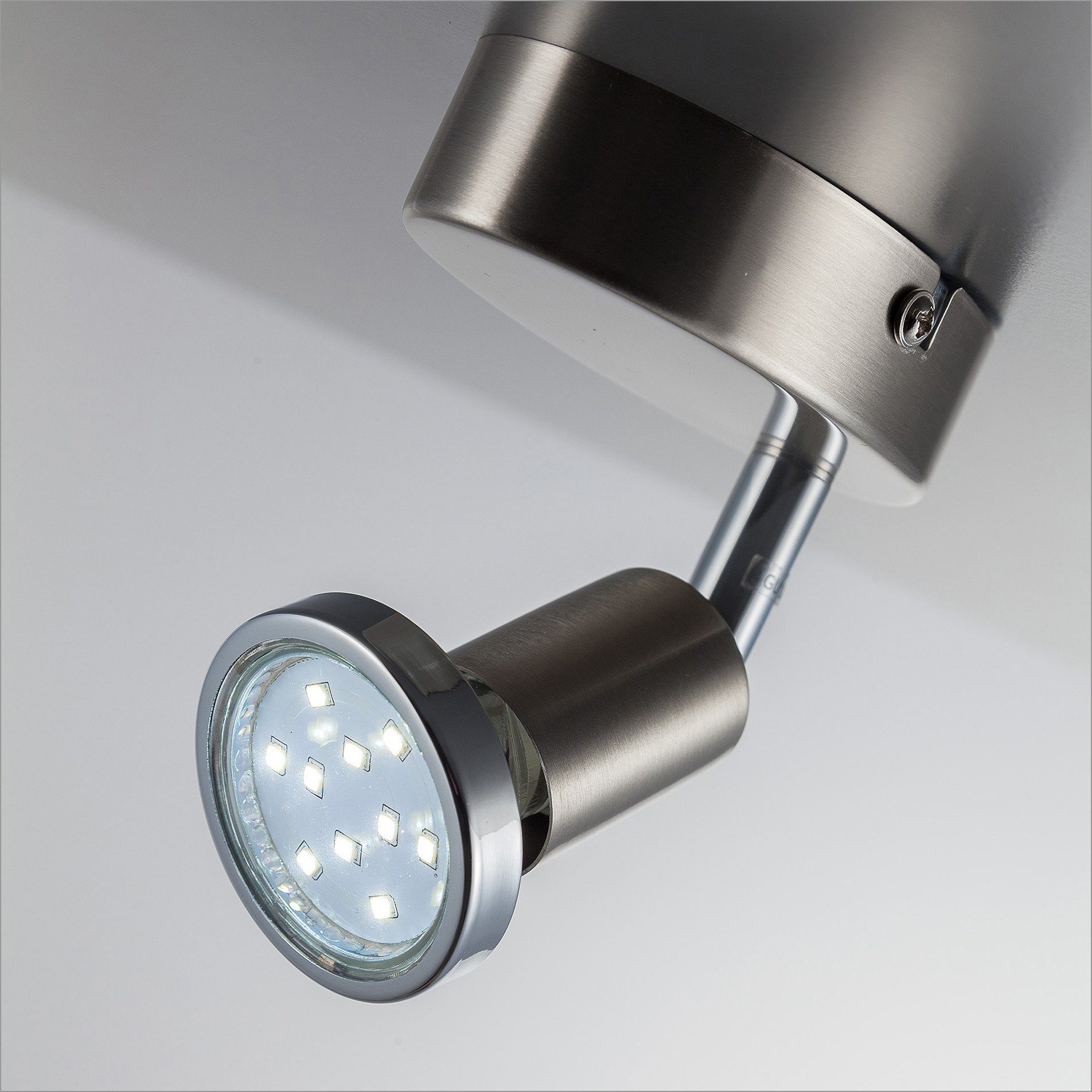 B.K.Licht LED Wandleuchte, LED schwenkbar Deckenleuchte Wand-Spot LED GU10 Wohnzimmer Lampe wechselbar, Metall Warmweiß