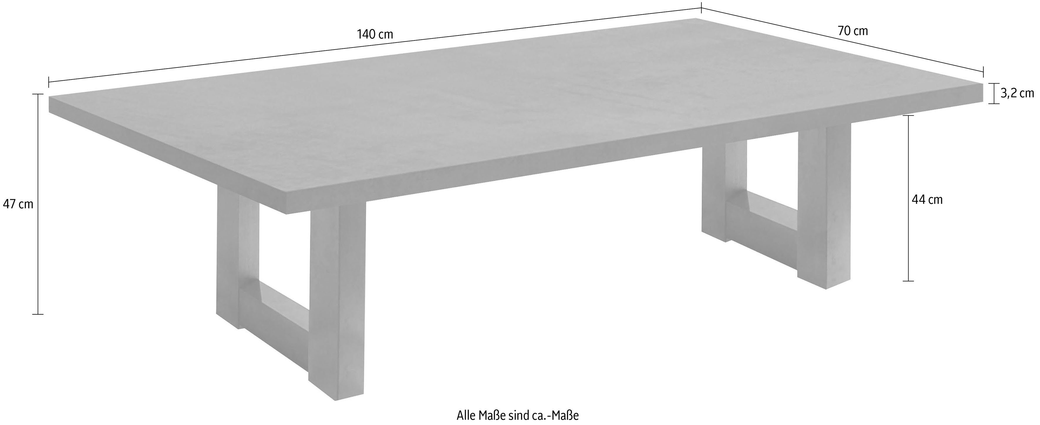 Mäusbacher Couchtisch, U-Gestell graphit/graphit graphit graphit | 