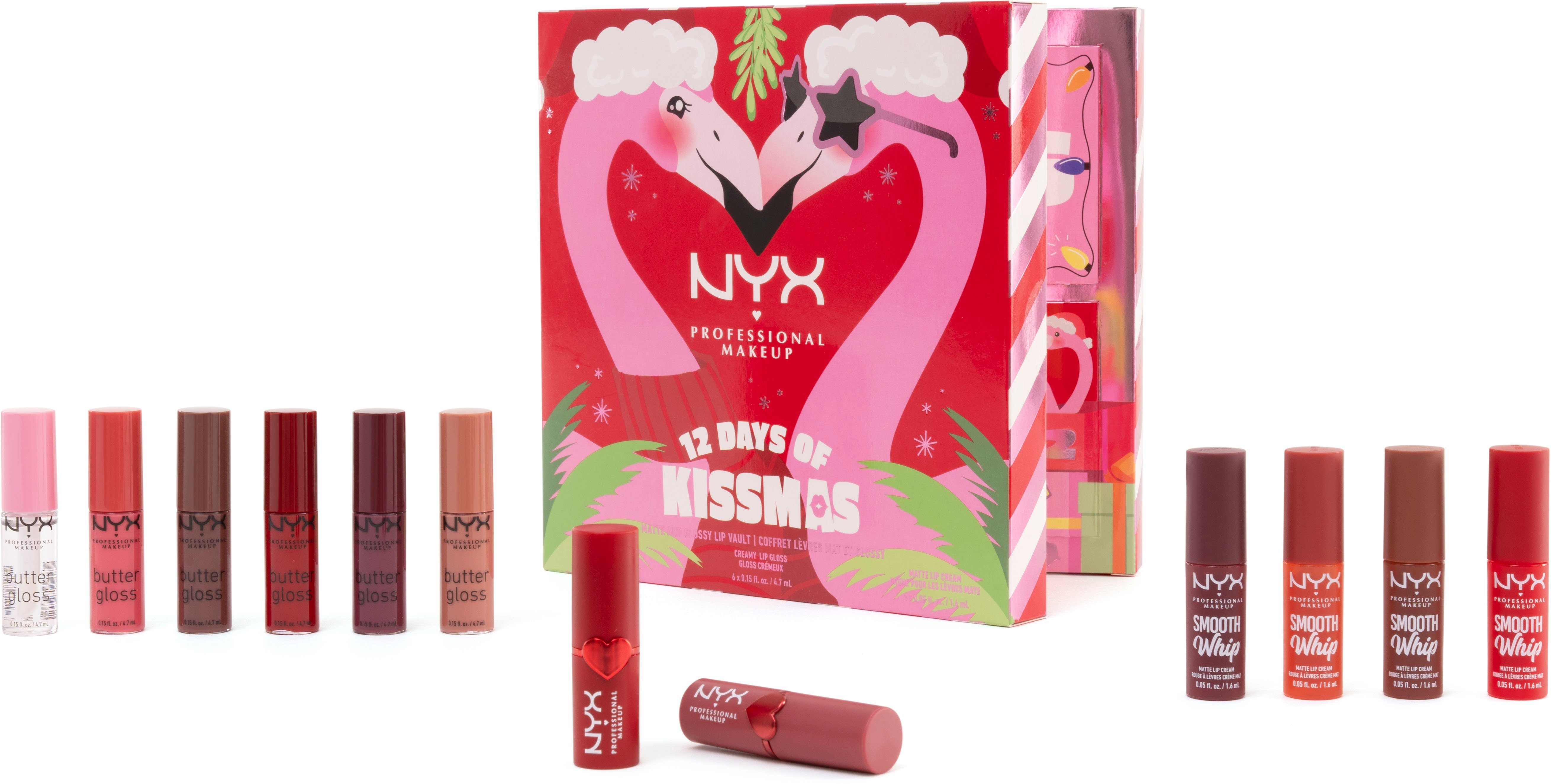 Professional of Days NYX Makeup (12-tlg) Adventskalender 12 Kissmas NYX