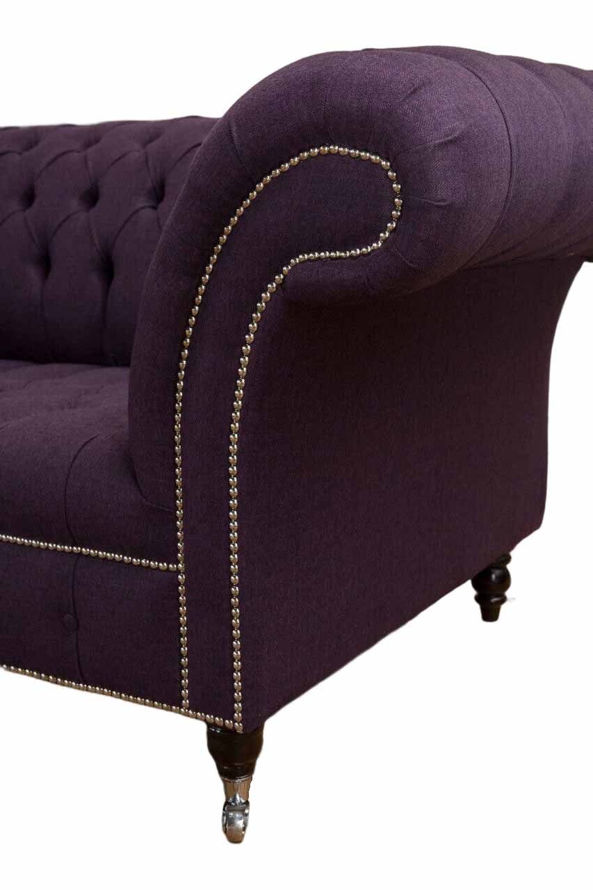 Chesterfield Chesterfield-Sofa, Elegant Design Sofas Couch Sofa Wohnzimmer JVmoebel Klassisch