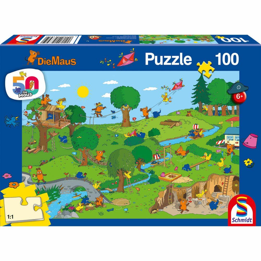 Schmidt Spiele Puzzle Die Maus Puzzleteile 100 Im Teile, 100 Spielpark