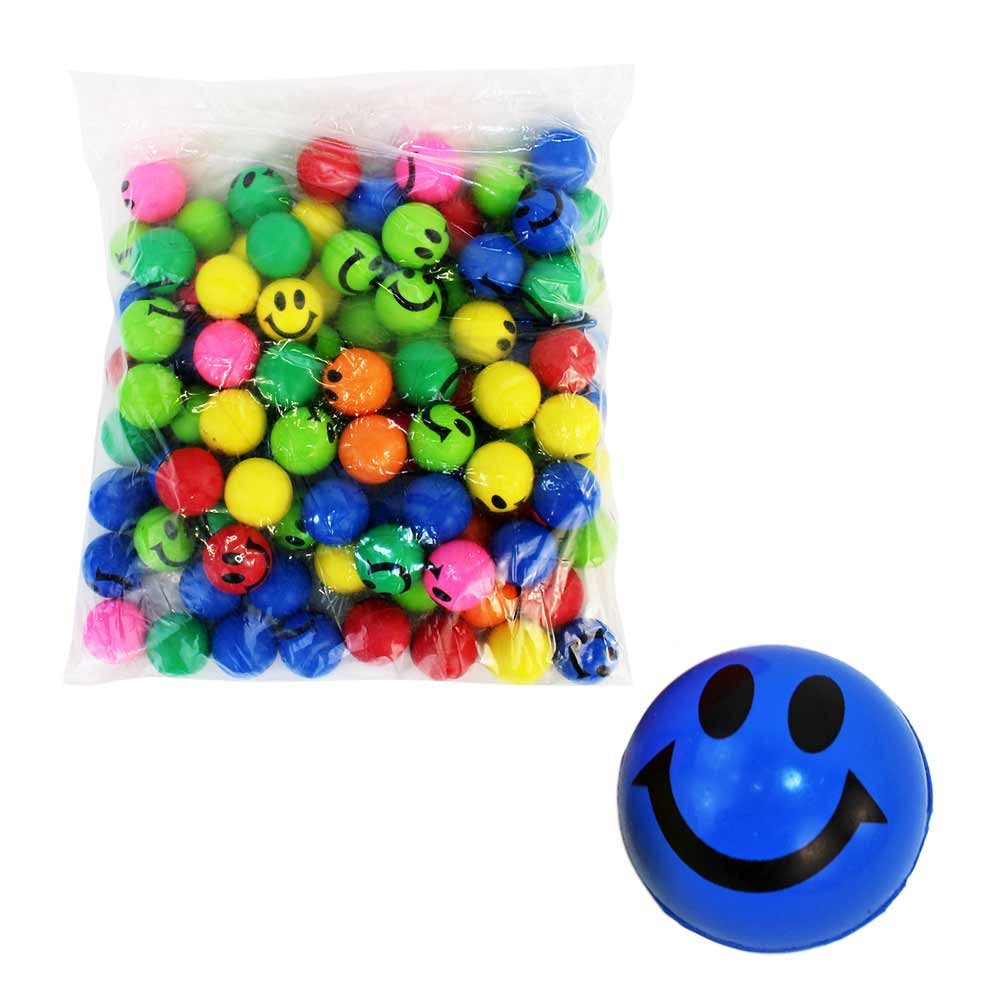 Flummi Flummi Smiley "28mm" - 100 Stück im Beutel