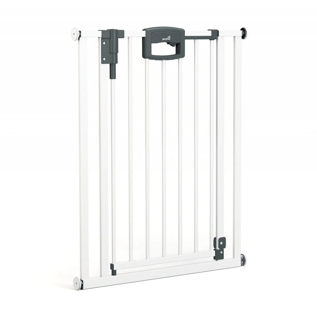 Geuther Türschutzgitter 4791 Easylock Plus Metall Weiß, 68-76cm